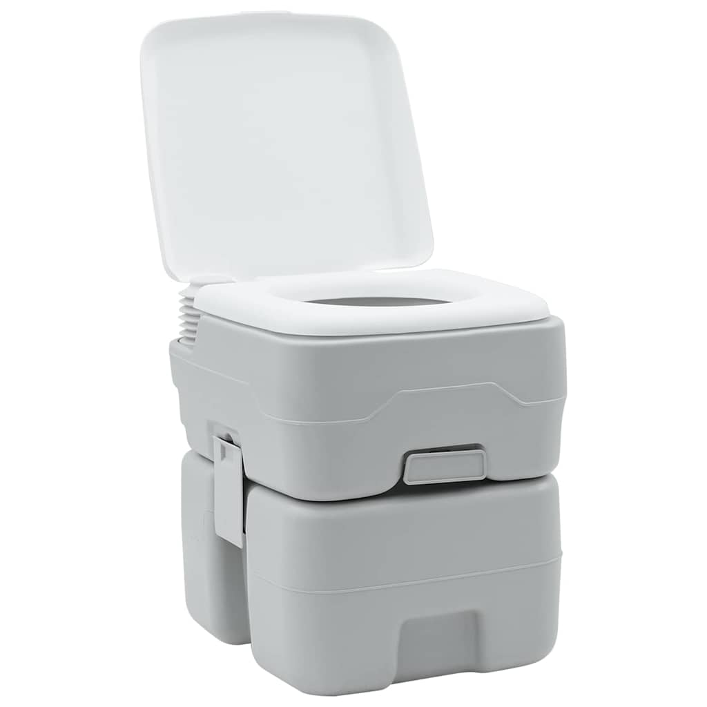 Camping Toilet Grijs en Wit 41,5 x 36,5 x 42 cm Polyetheen is nu te koop bij PeponiXL, paradijselijk wonen!