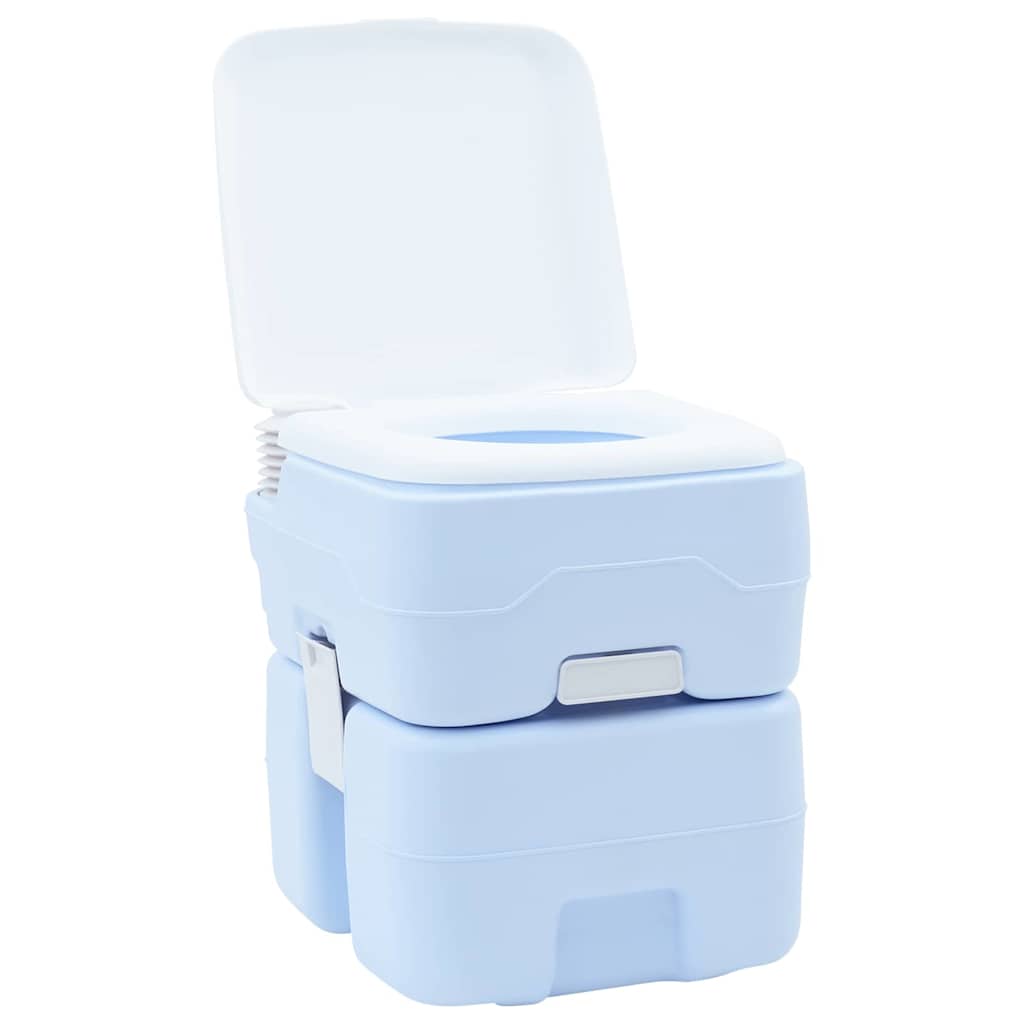 Camping Toilet Lichtblauw en Wit 41,5 x 36,5 x 42 cm Polyetheen is nu te koop bij PeponiXL, paradijselijk wonen!