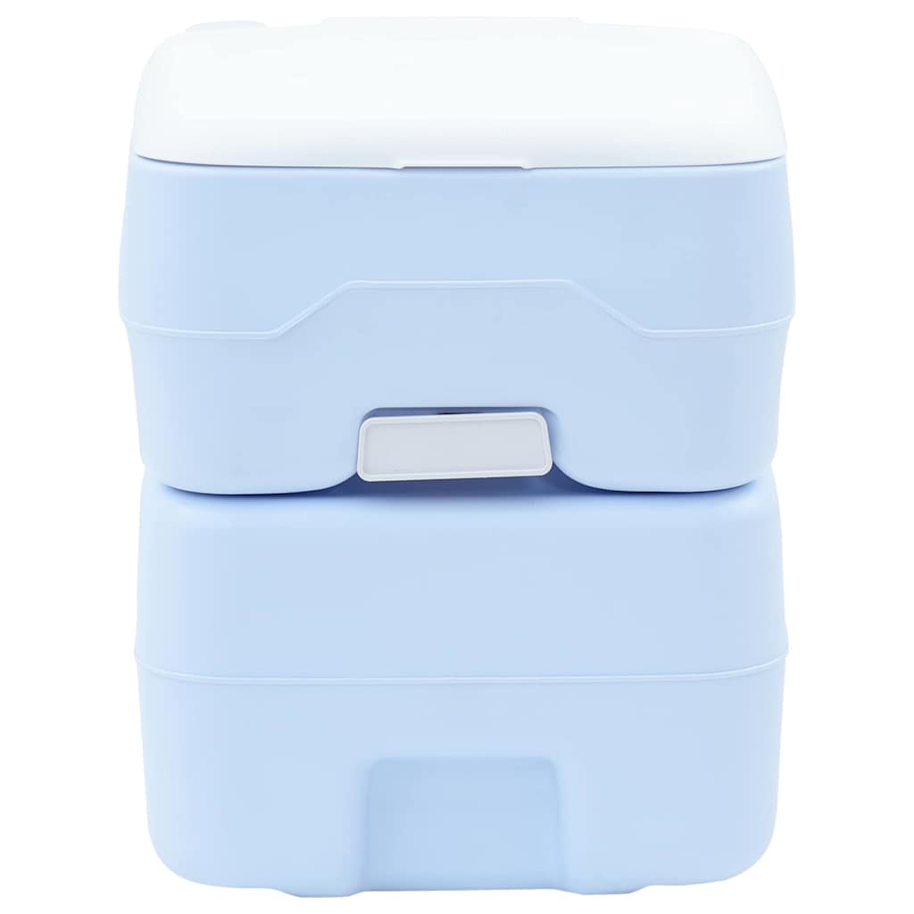 Camping Toilet Lichtblauw en Wit 41,5 x 36,5 x 42 cm Polyetheen is nu te koop bij PeponiXL, paradijselijk wonen!