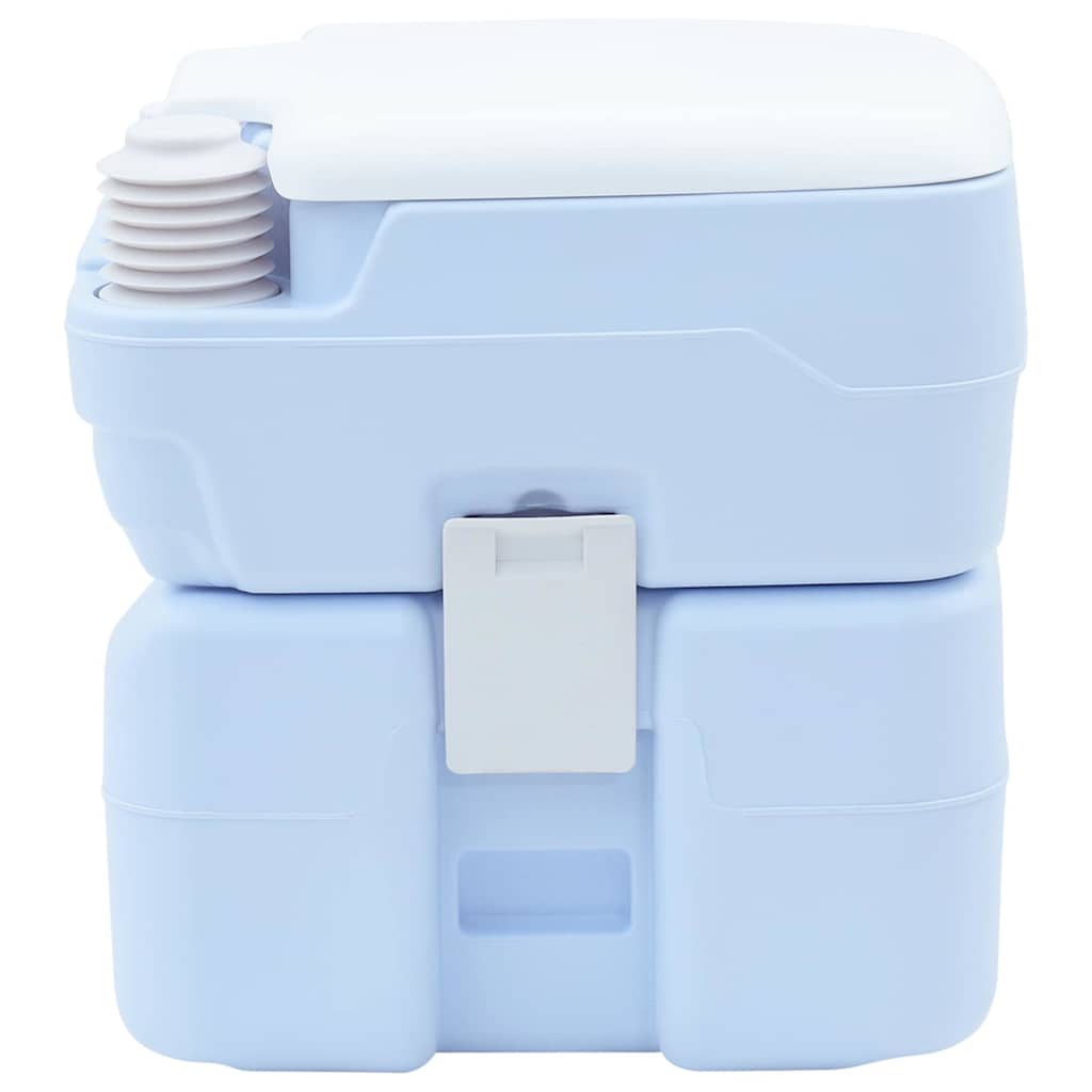 Camping Toilet Lichtblauw en Wit 41,5 x 36,5 x 42 cm Polyetheen is nu te koop bij PeponiXL, paradijselijk wonen!