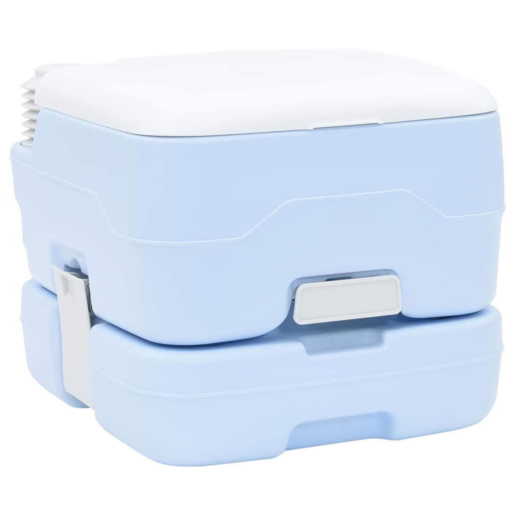Camping Toilet Set 2 pcs Blauw en Wit is nu te koop bij PeponiXL, paradijselijk wonen!