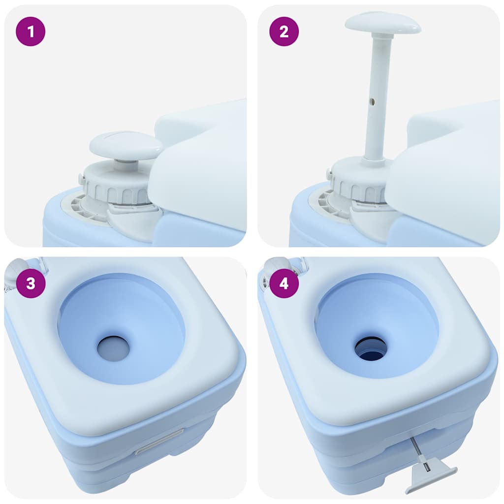Camping Toilet Blauw 41,5 x 36,5 x 42 cm is nu te koop bij PeponiXL, paradijselijk wonen!