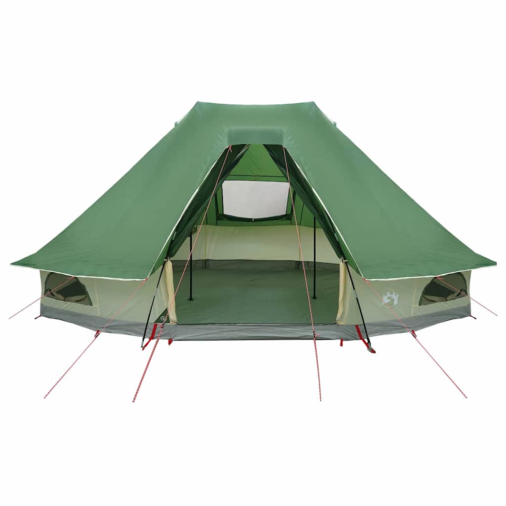 Tipi Tent met dak met opslag Groen 466 x 310 x 240 cm taft is nu te koop bij PeponiXL, paradijselijk wonen!