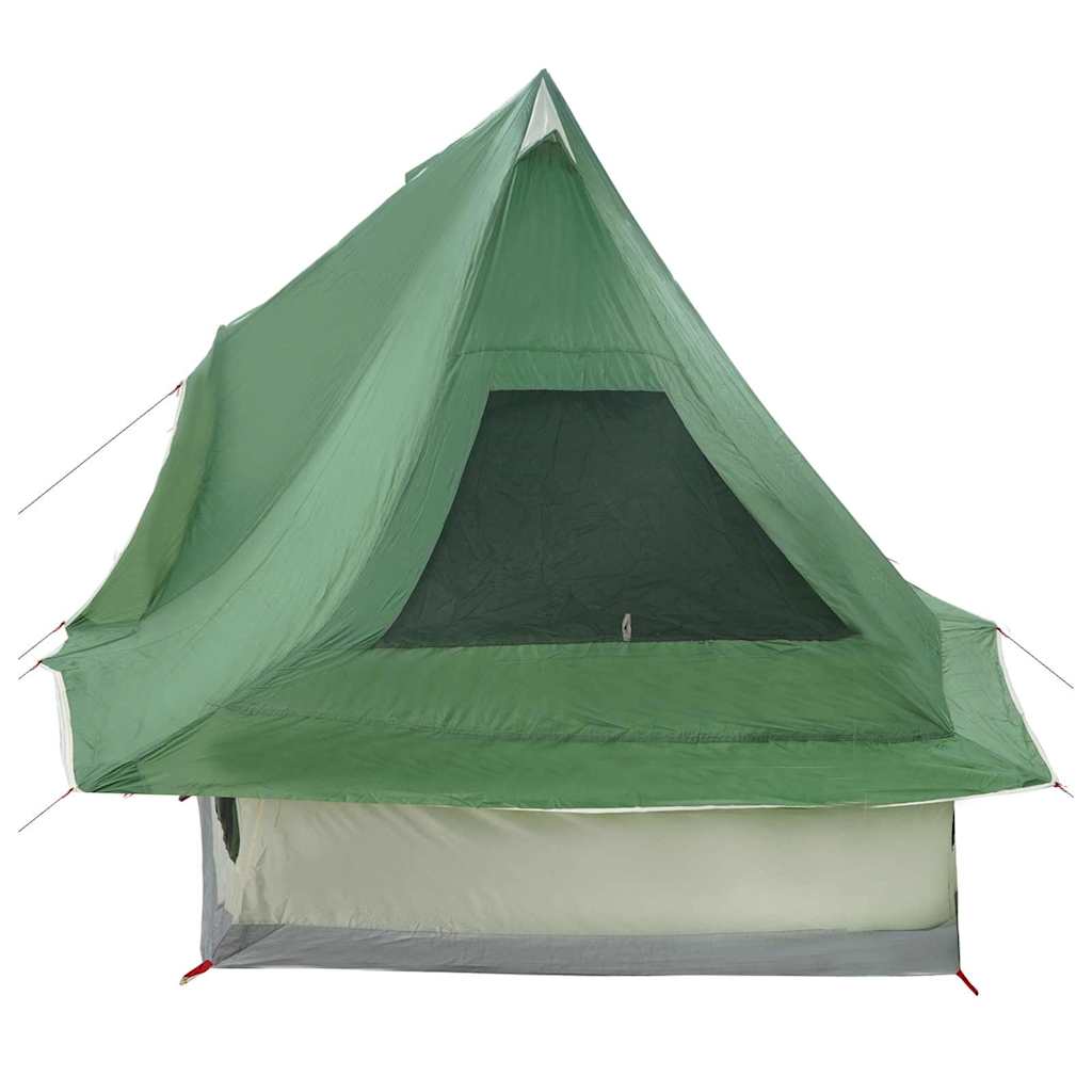 Tipi Tent met dak met opslag Groen 466 x 310 x 240 cm taft is nu te koop bij PeponiXL, paradijselijk wonen!