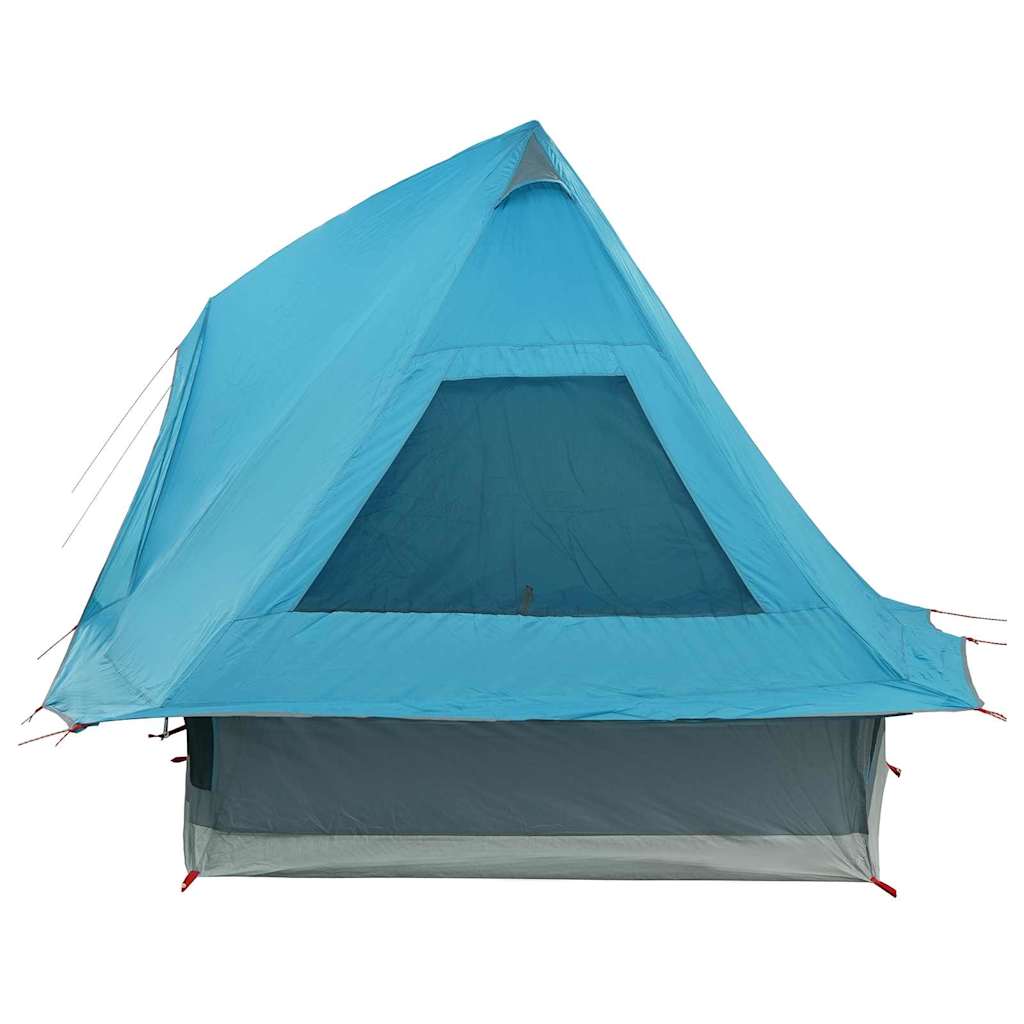 Tipi Tent met dak met opslag Blauw 466 x 310 x 240 cm taft is nu te koop bij PeponiXL, paradijselijk wonen!