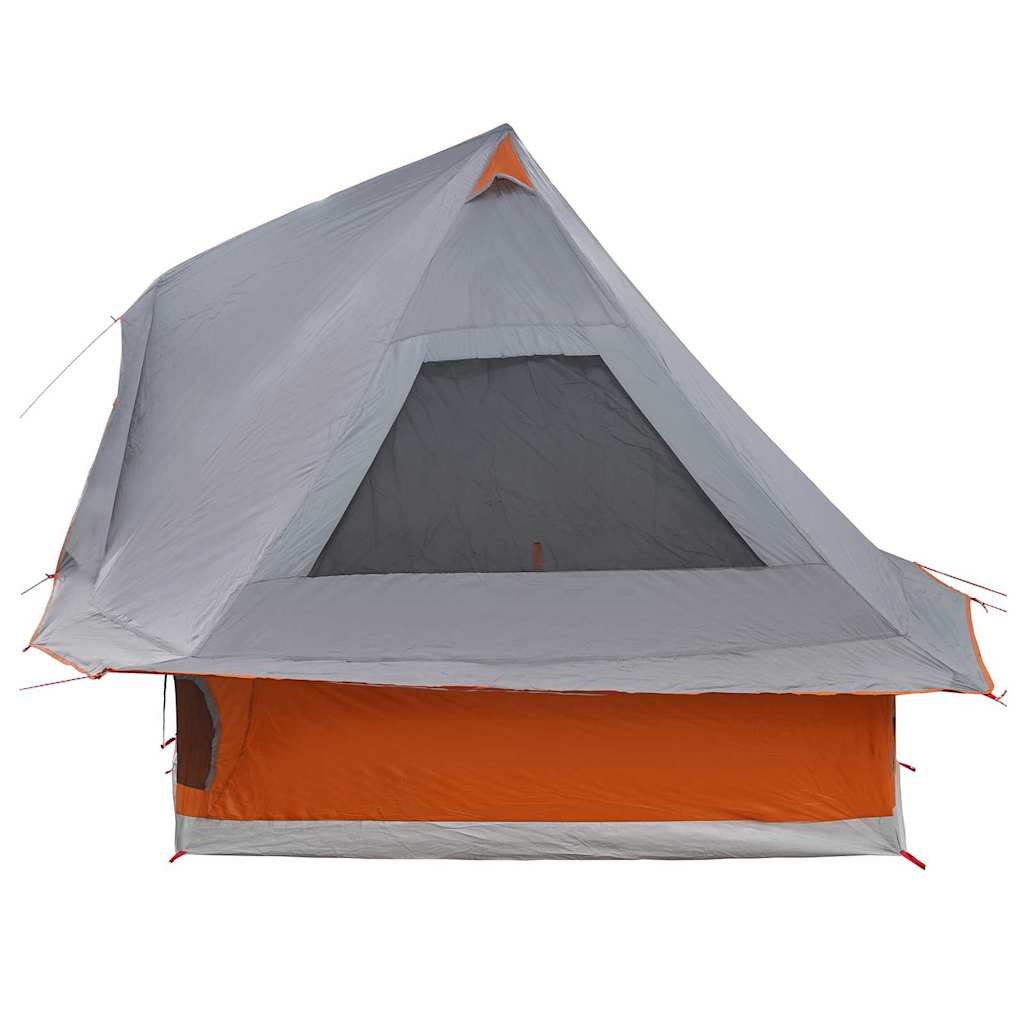 Tipi Tent met dak Grijs en Oranje 466 x 310 x 240 cm taft is nu te koop bij PeponiXL, paradijselijk wonen!
