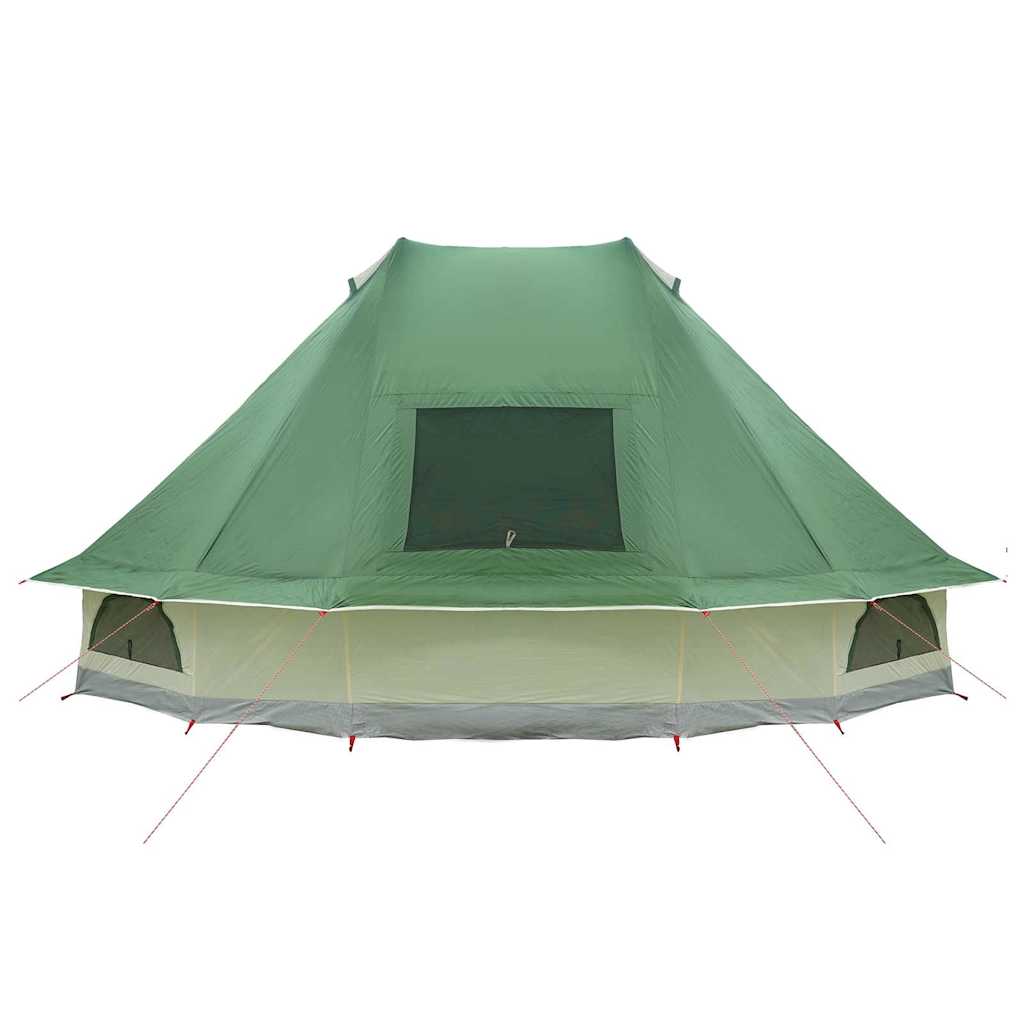 Tipi Tent met dak met opslag Groen 680 x 430 x 270 cm taft is nu te koop bij PeponiXL, paradijselijk wonen!
