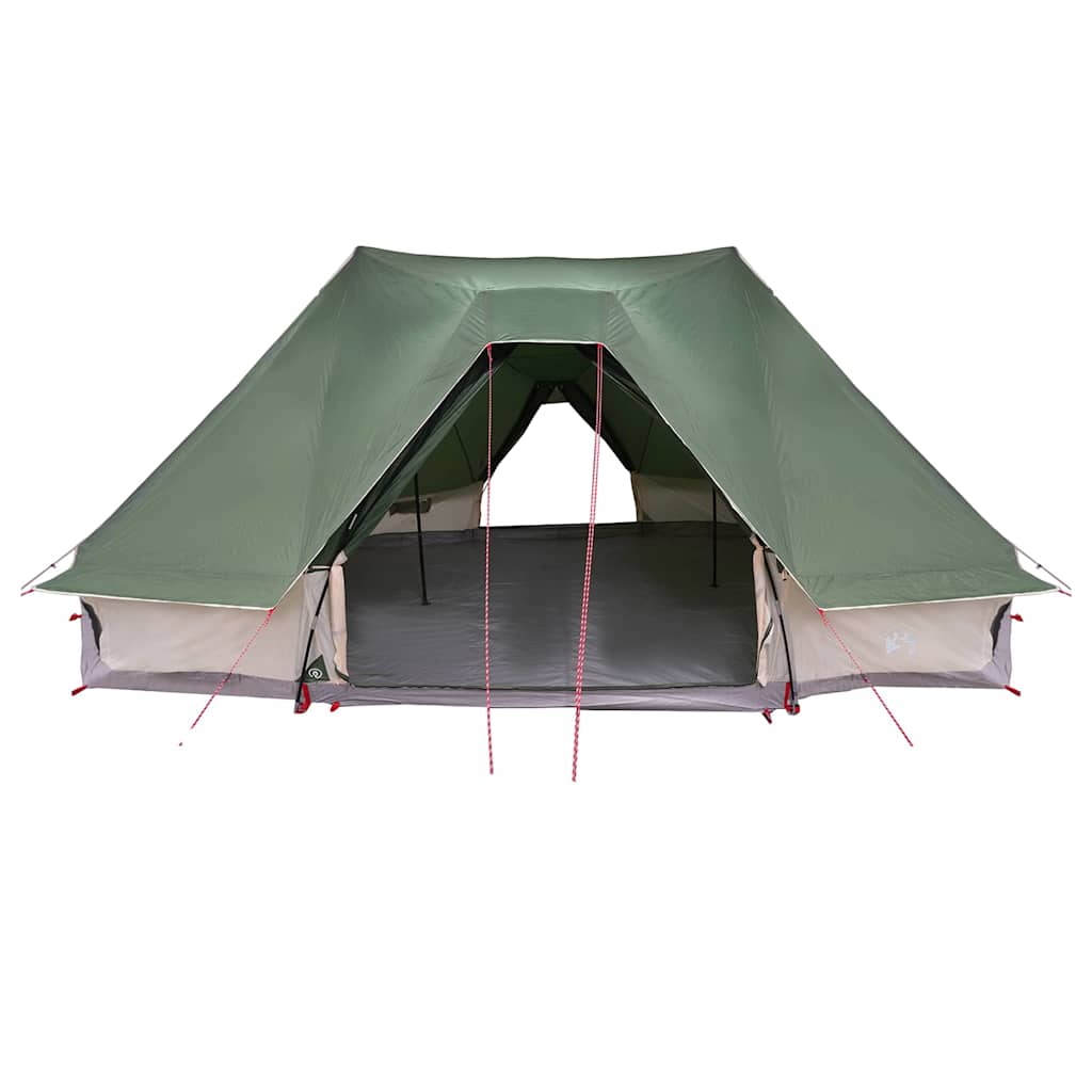 Tipi Tent met dak met opslag Groen 680 x 430 x 270 cm taft is nu te koop bij PeponiXL, paradijselijk wonen!