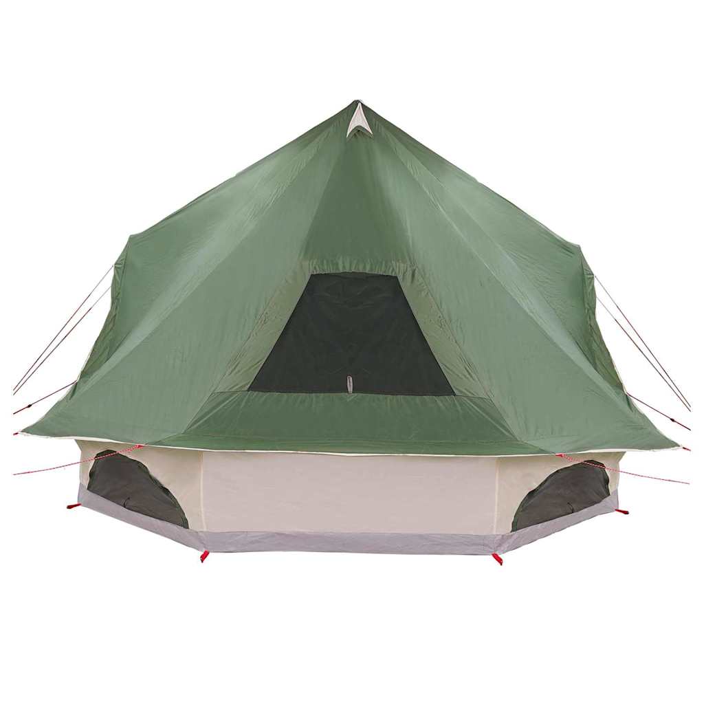 Tipi Tent met dak met opslag Groen 680 x 430 x 270 cm taft is nu te koop bij PeponiXL, paradijselijk wonen!