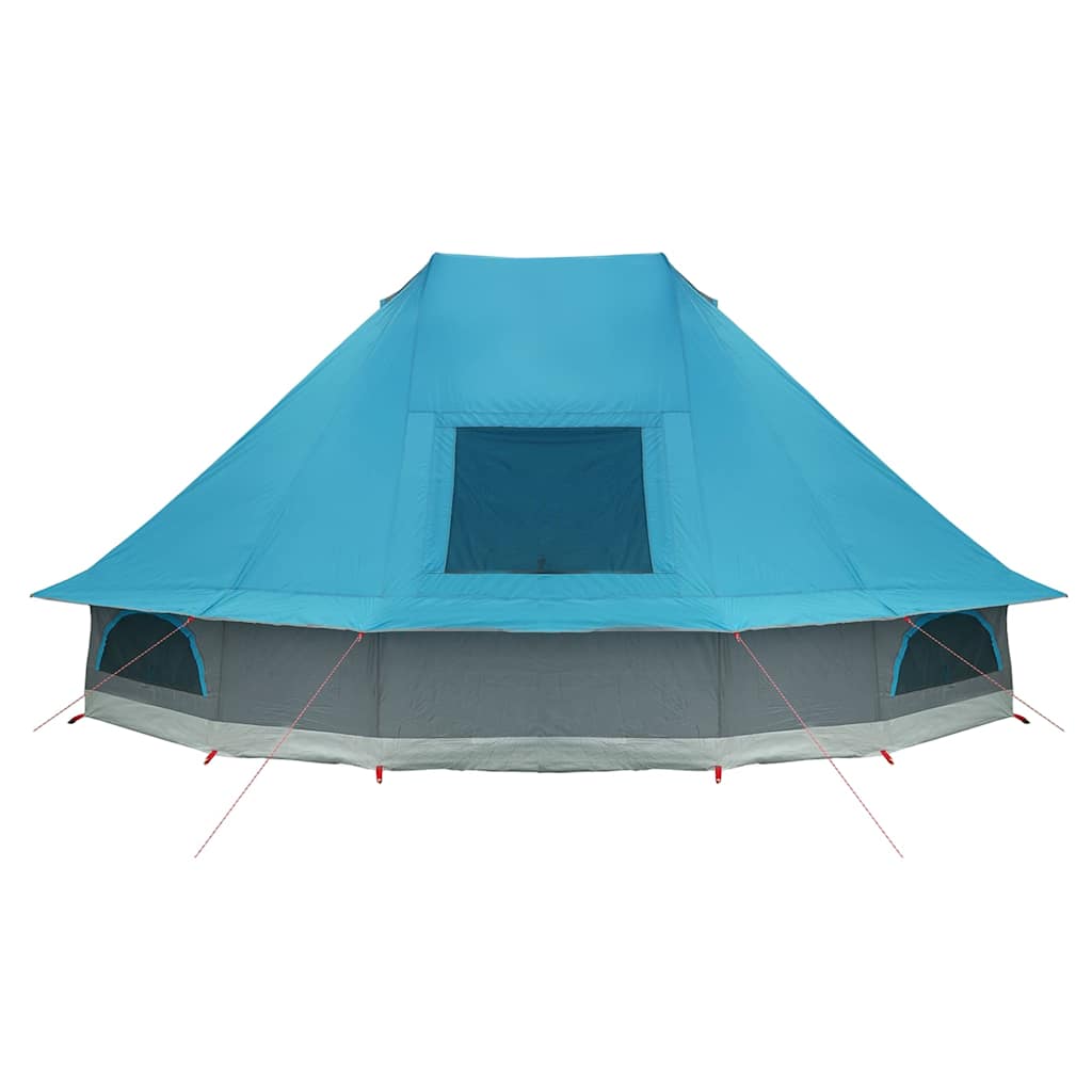 Tipi Tent met dak met opslag Blauw 680 x 430 x 270 cm taft is nu te koop bij PeponiXL, paradijselijk wonen!