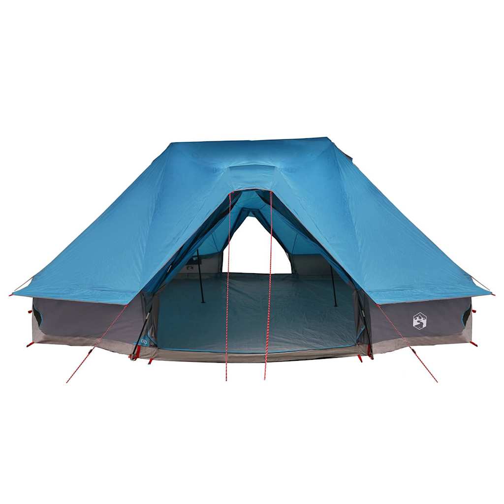 Tipi Tent met dak met opslag Blauw 680 x 430 x 270 cm taft is nu te koop bij PeponiXL, paradijselijk wonen!