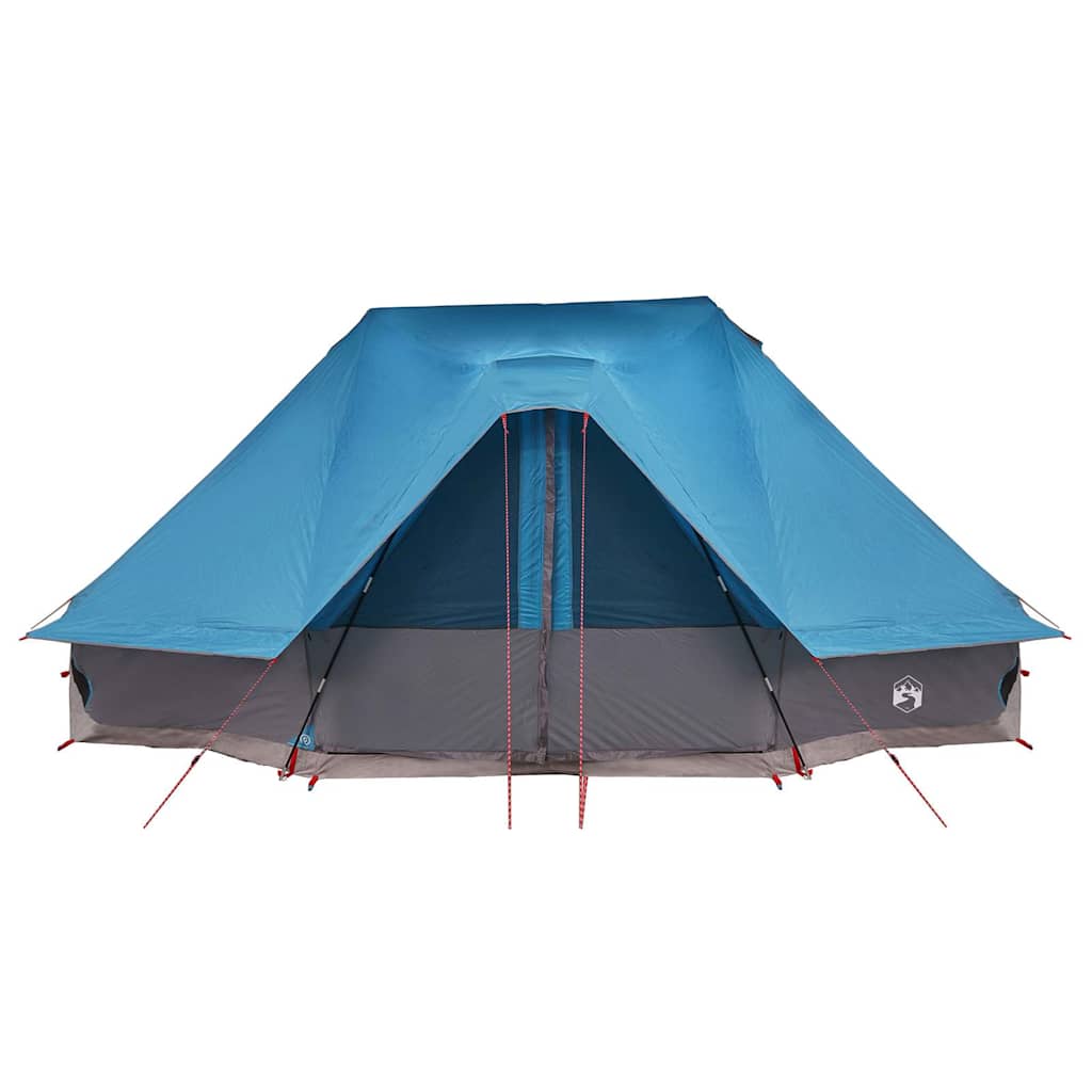Tipi Tent met dak met opslag Blauw 680 x 430 x 270 cm taft is nu te koop bij PeponiXL, paradijselijk wonen!