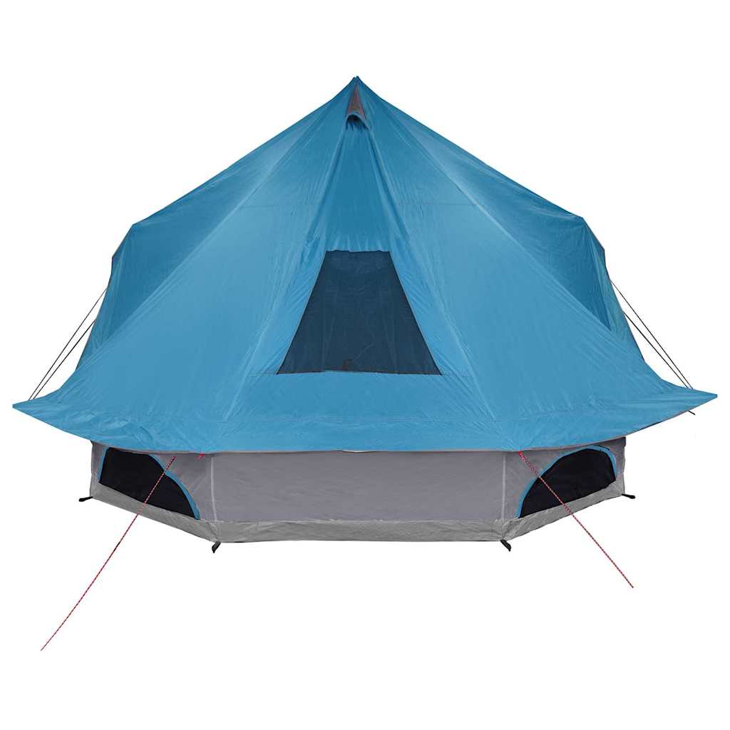 Tipi Tent met dak met opslag Blauw 680 x 430 x 270 cm taft is nu te koop bij PeponiXL, paradijselijk wonen!
