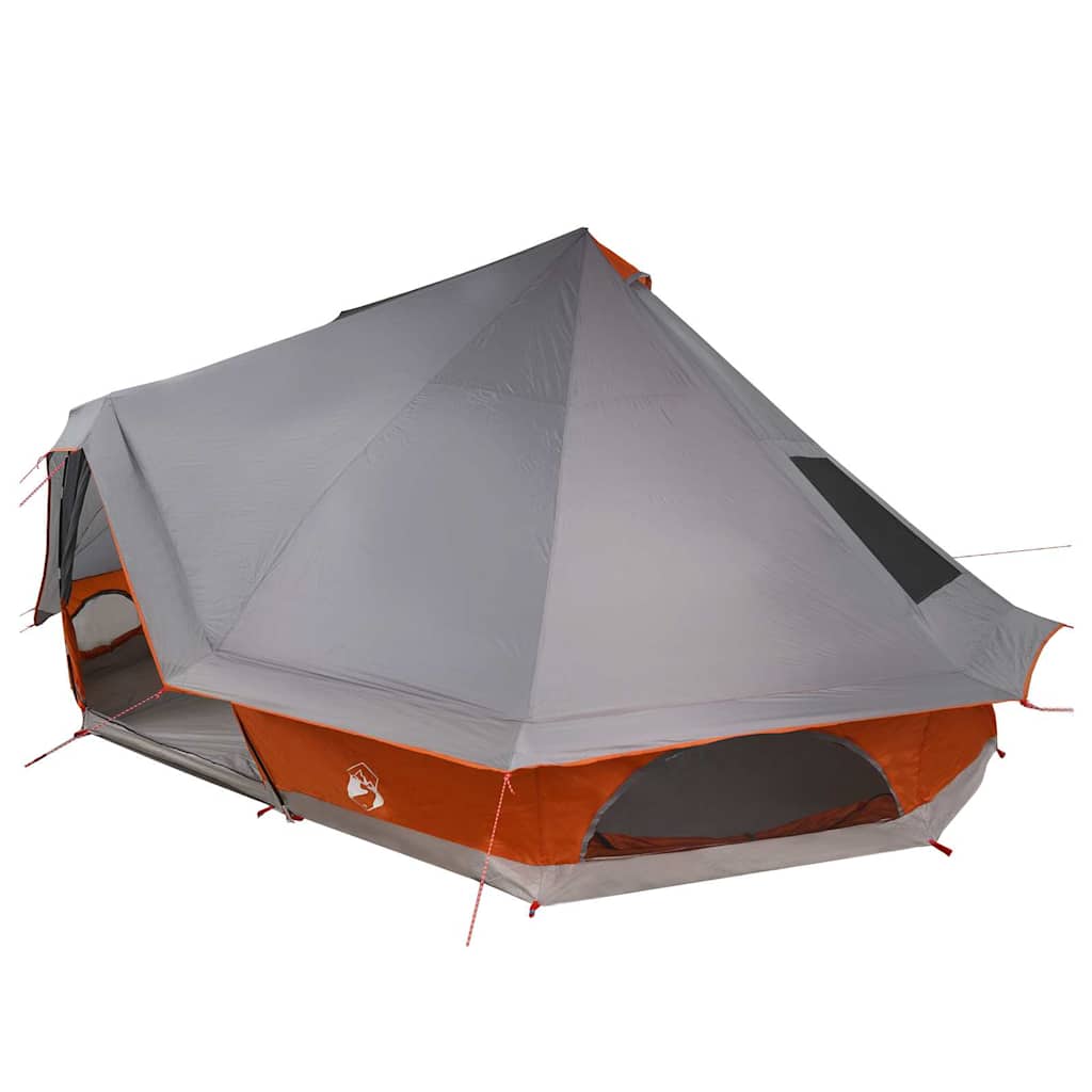 Tipi Tent met dak Grijs en Oranje 680 x 430 x 270 cm taft is nu te koop bij PeponiXL, paradijselijk wonen!