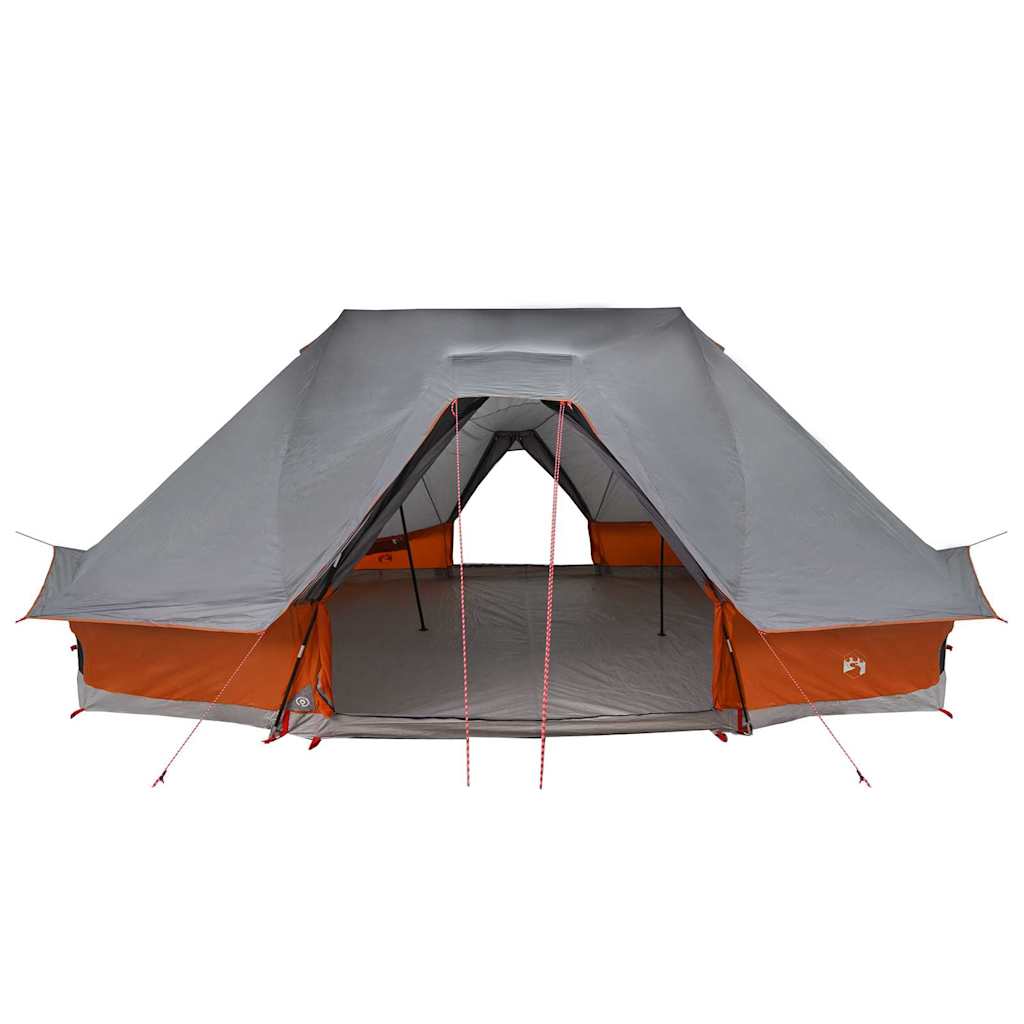 Tipi Tent met dak Grijs en Oranje 680 x 430 x 270 cm taft is nu te koop bij PeponiXL, paradijselijk wonen!