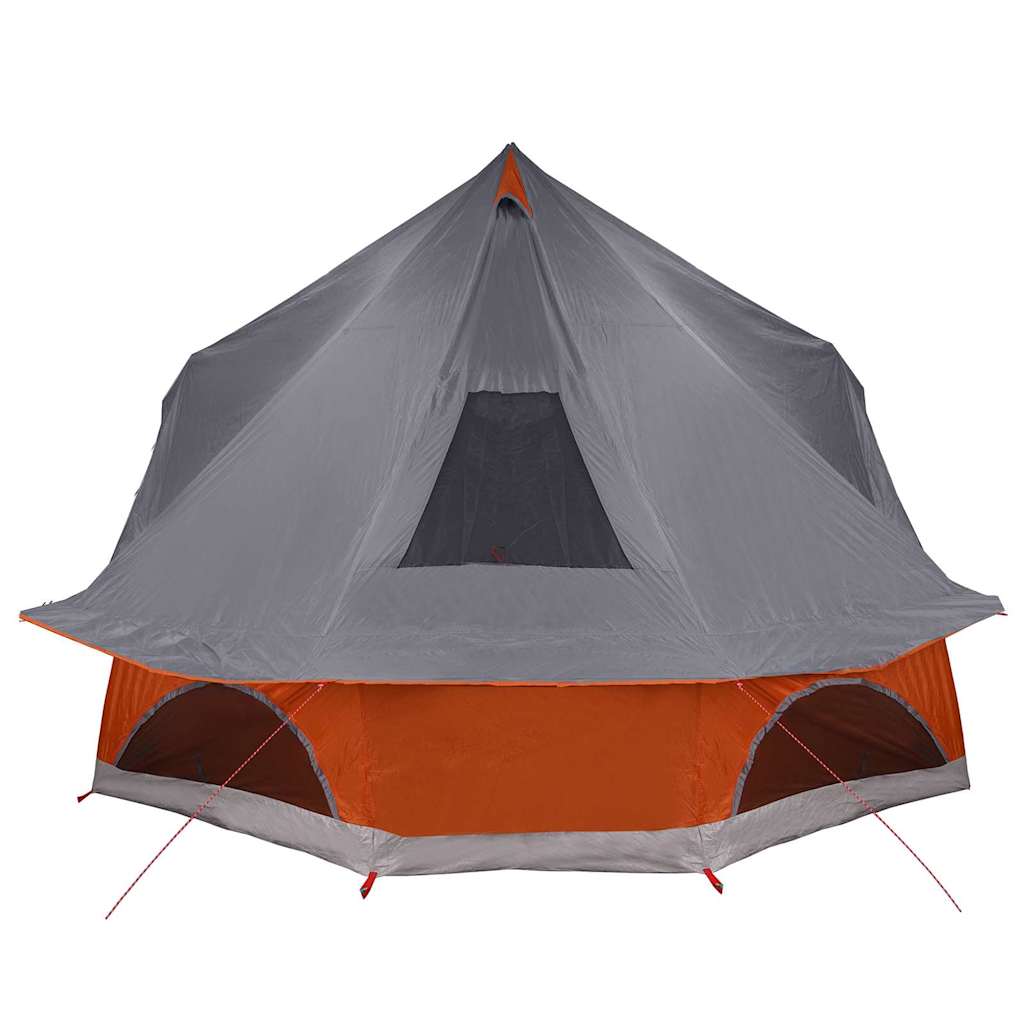 Tipi Tent met dak Grijs en Oranje 680 x 430 x 270 cm taft is nu te koop bij PeponiXL, paradijselijk wonen!