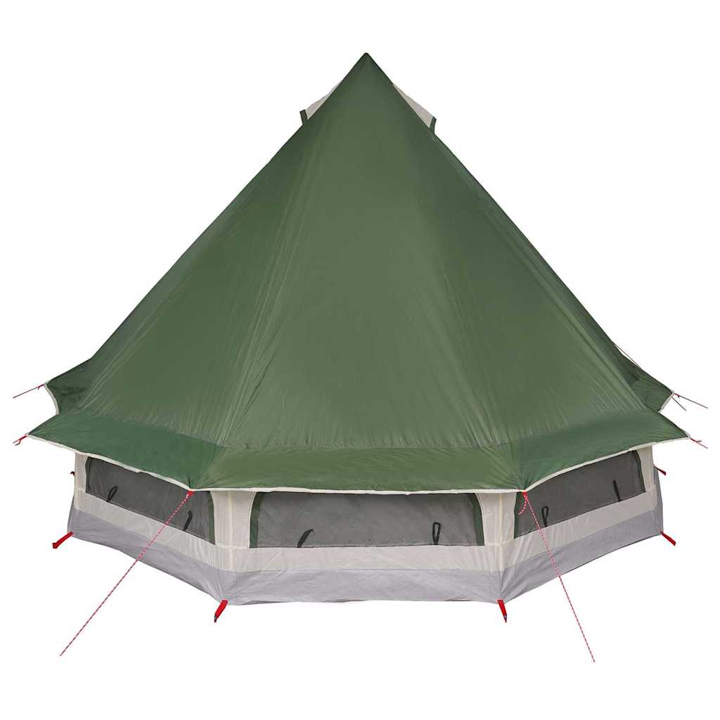 Tipi Tent met dak met opslag Groen 404 x 370 x 270 cm taft is nu te koop bij PeponiXL, paradijselijk wonen!