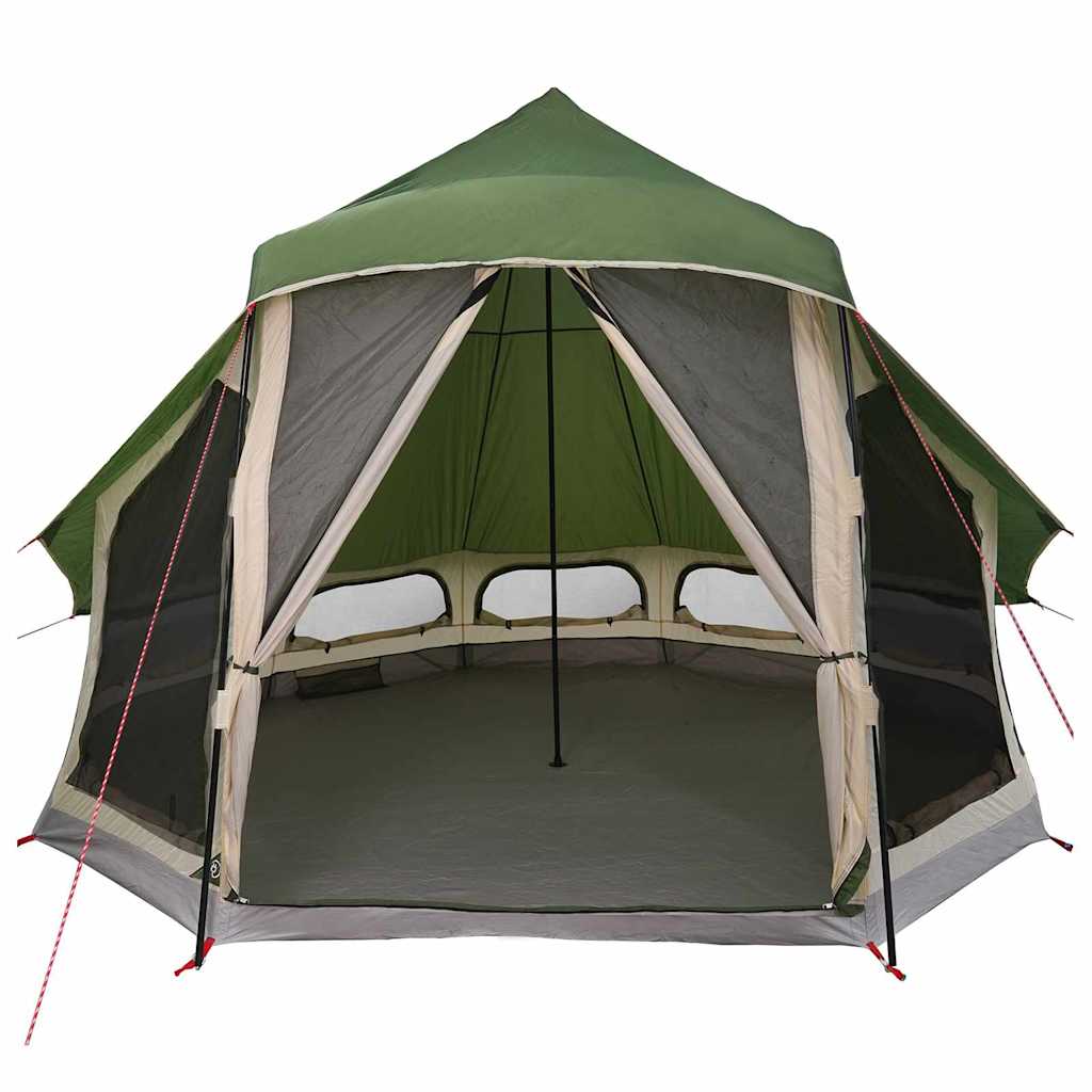 Tipi Tent met dak met opslag Groen 404 x 370 x 270 cm taft is nu te koop bij PeponiXL, paradijselijk wonen!