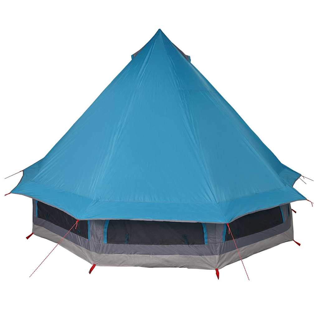 Tipi Tent met dak met opslag Blauw 404 x 370 x 270 cm taft is nu te koop bij PeponiXL, paradijselijk wonen!