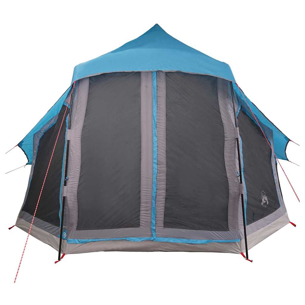 Tipi Tent met dak met opslag Blauw 404 x 370 x 270 cm taft is nu te koop bij PeponiXL, paradijselijk wonen!