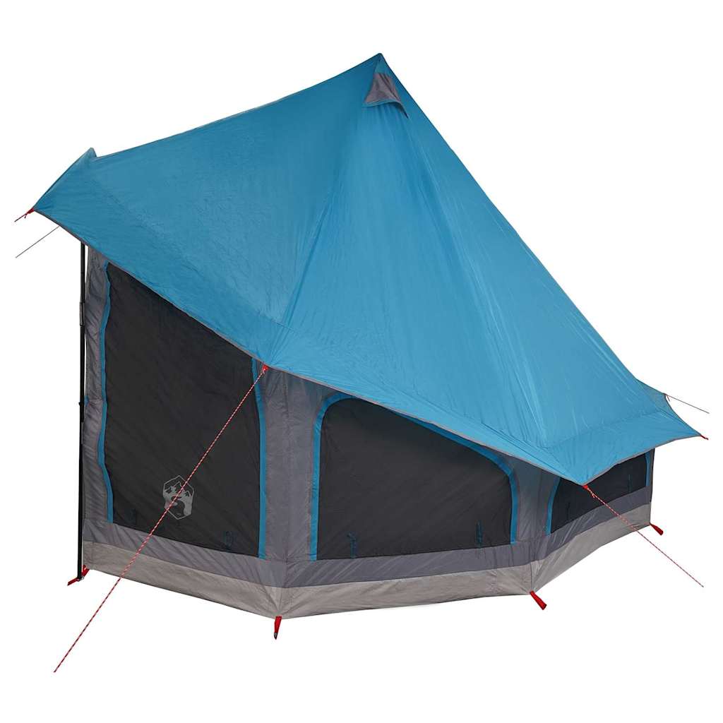 Tipi Tent met dak met opslag Blauw 404 x 370 x 270 cm taft is nu te koop bij PeponiXL, paradijselijk wonen!