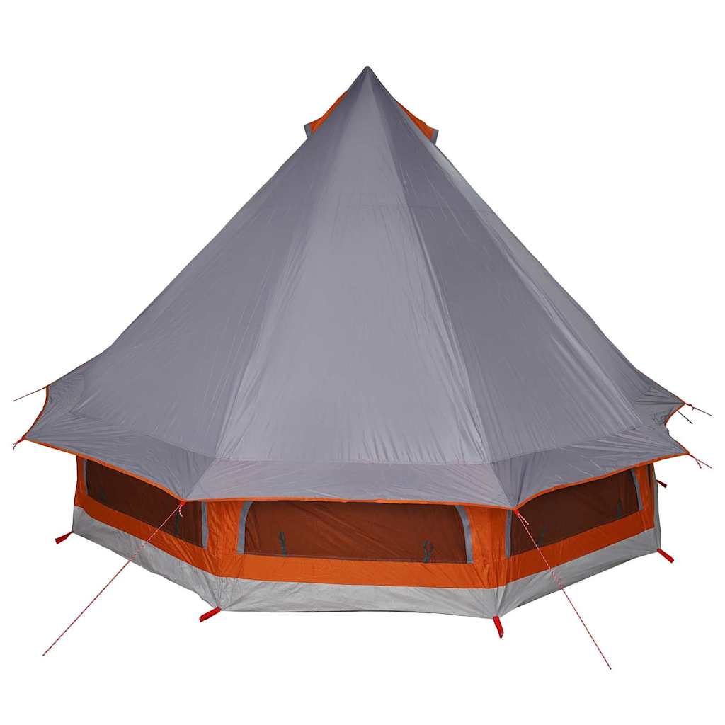 Tipi Tent met dak Grijs en Oranje 404 x 370 x 270 cm taft is nu te koop bij PeponiXL, paradijselijk wonen!