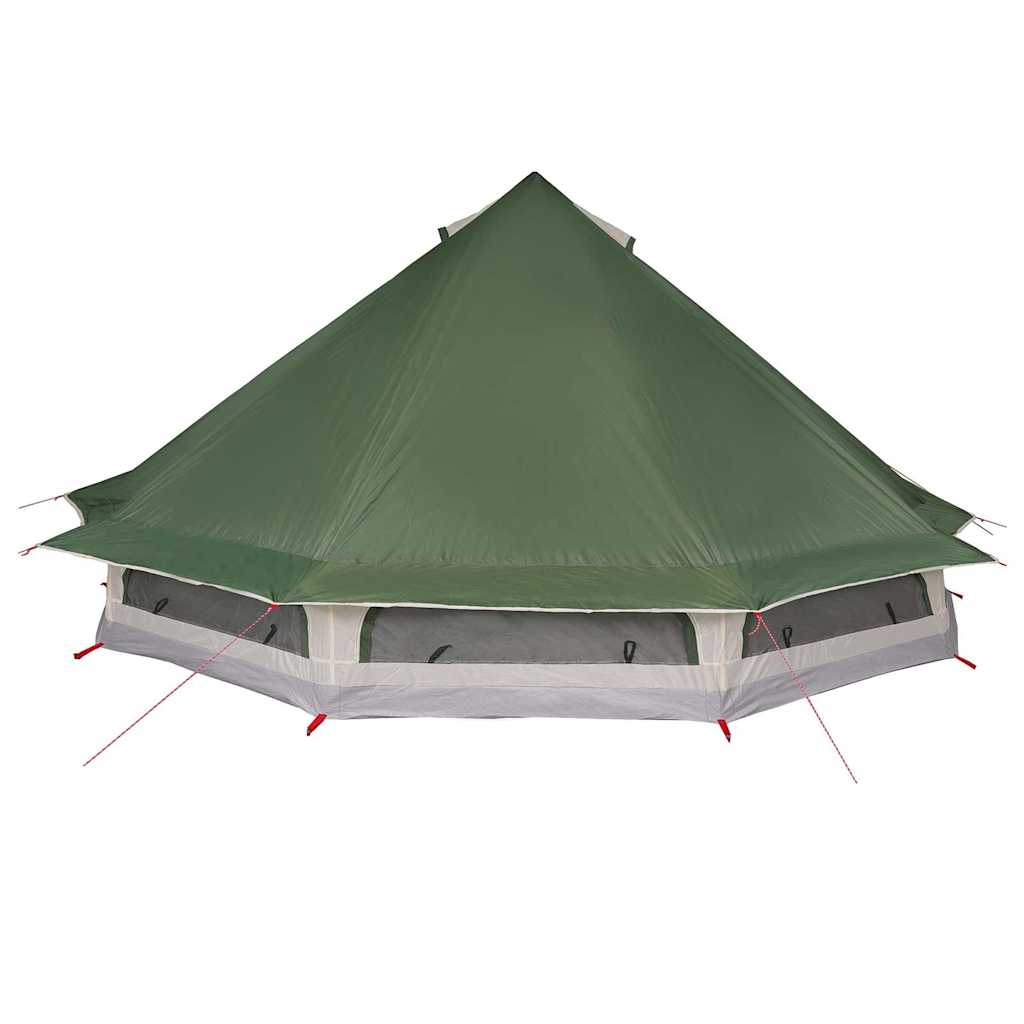 Tipi Tent met dak met opslag Groen 508 x 470 x 300 cm taft is nu te koop bij PeponiXL, paradijselijk wonen!
