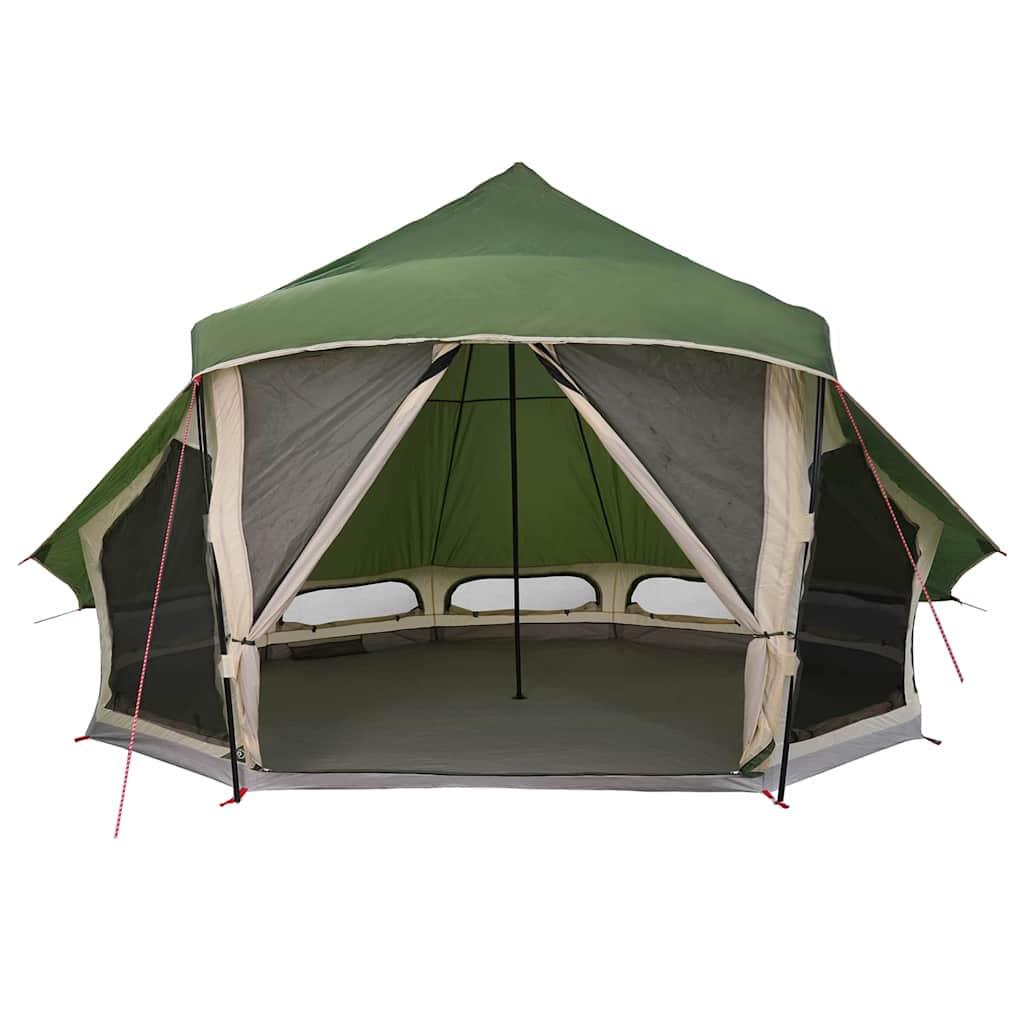 Tipi Tent met dak met opslag Groen 508 x 470 x 300 cm taft is nu te koop bij PeponiXL, paradijselijk wonen!