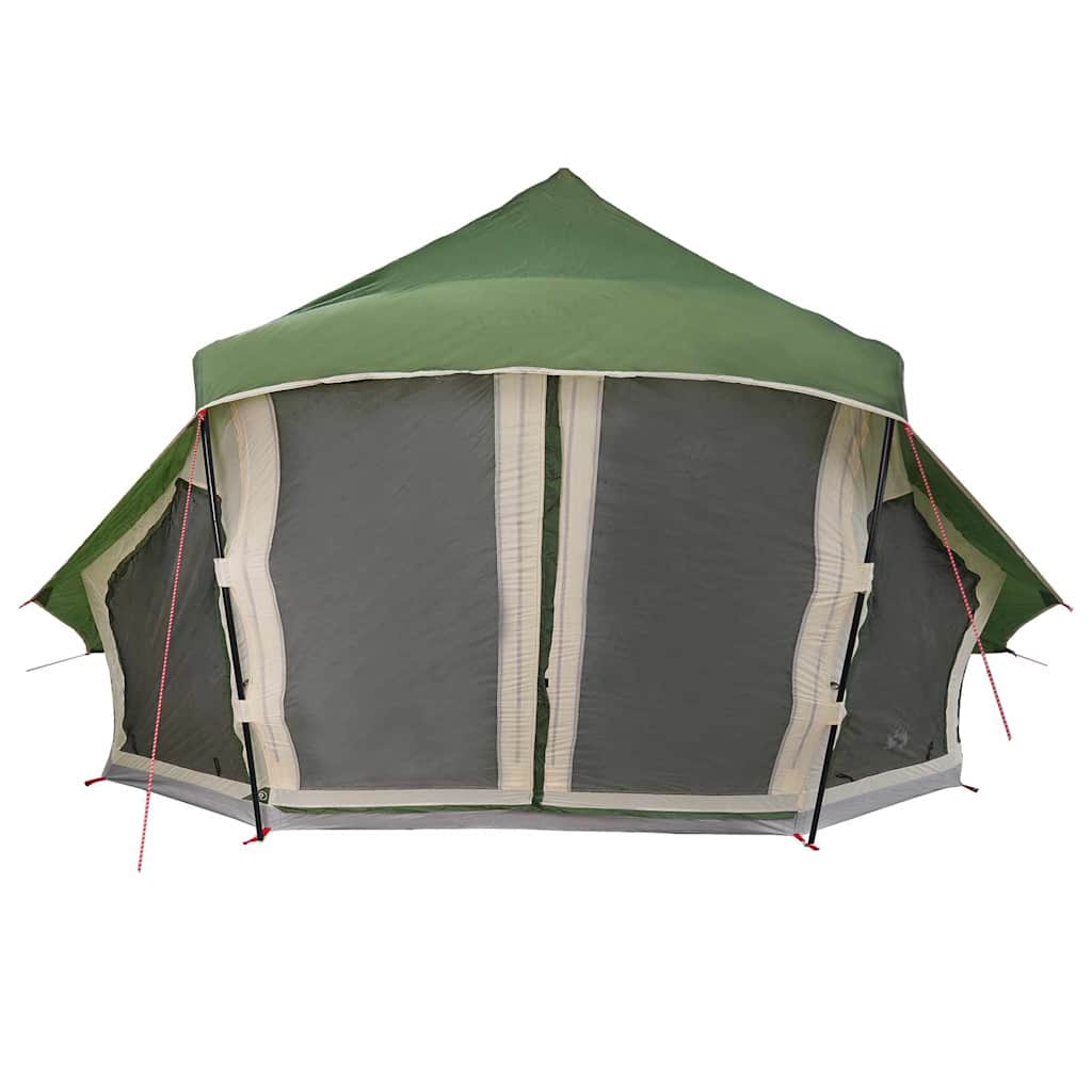 Tipi Tent met dak met opslag Groen 508 x 470 x 300 cm taft is nu te koop bij PeponiXL, paradijselijk wonen!