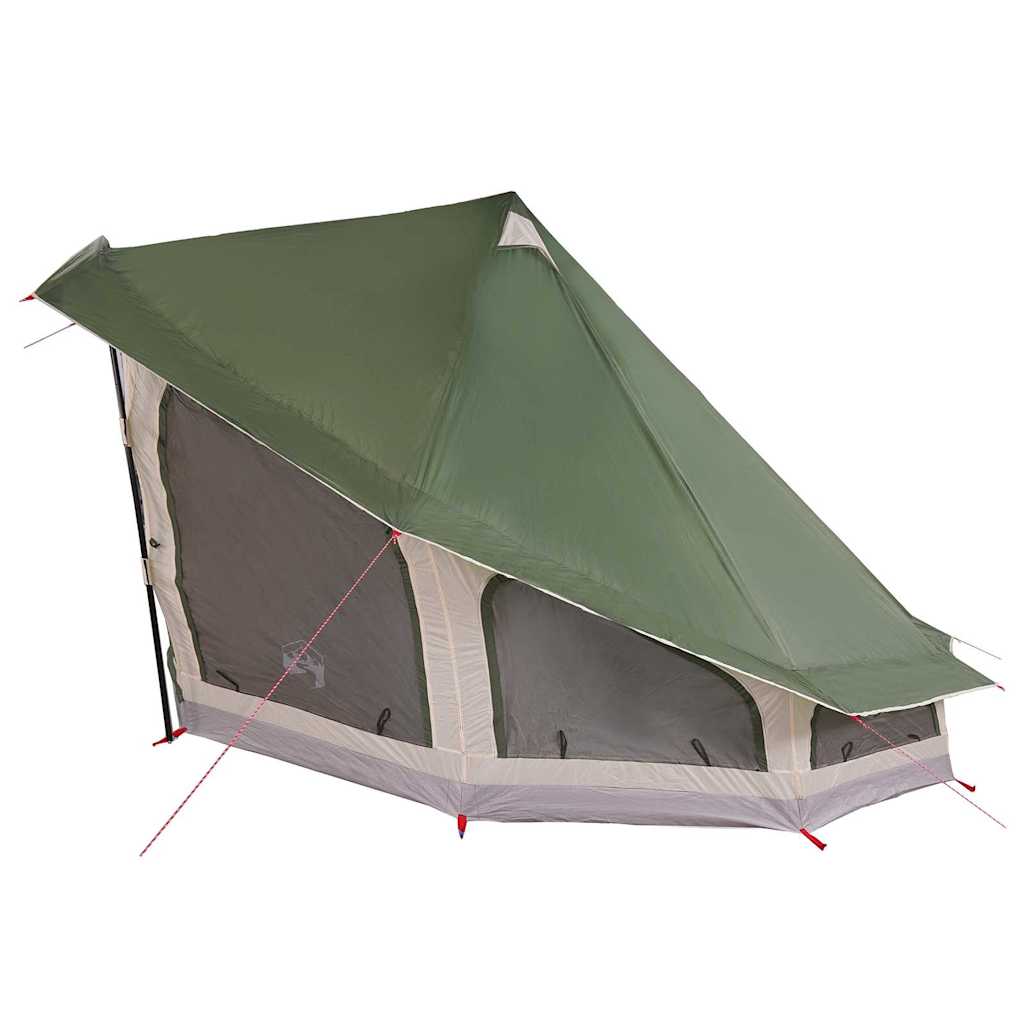 Tipi Tent met dak met opslag Groen 508 x 470 x 300 cm taft is nu te koop bij PeponiXL, paradijselijk wonen!