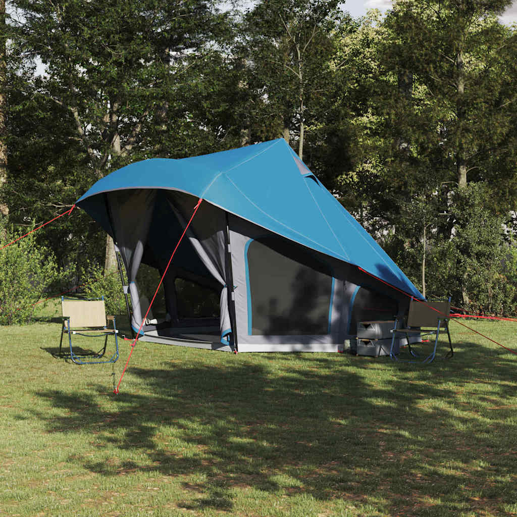 Tipi Tent met dak met opslag Blauw 508 x 470 x 300 cm taft is nu te koop bij PeponiXL, paradijselijk wonen!