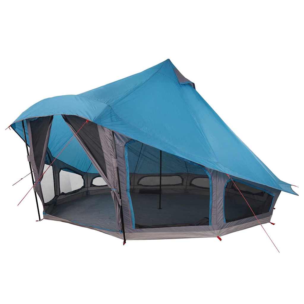 Tipi Tent met dak met opslag Blauw 508 x 470 x 300 cm taft is nu te koop bij PeponiXL, paradijselijk wonen!