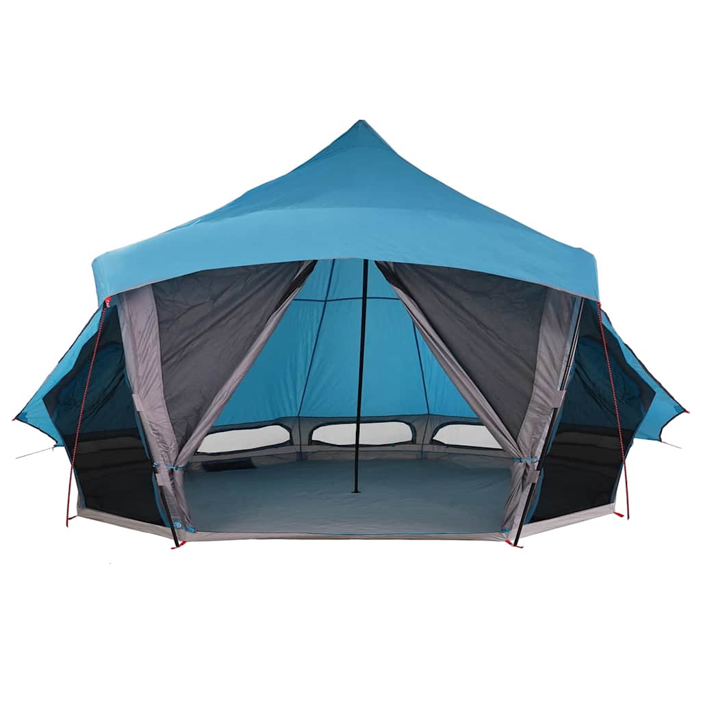 Tipi Tent met dak met opslag Blauw 508 x 470 x 300 cm taft is nu te koop bij PeponiXL, paradijselijk wonen!