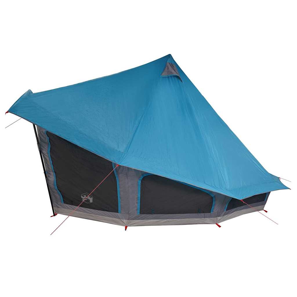 Tipi Tent met dak met opslag Blauw 508 x 470 x 300 cm taft is nu te koop bij PeponiXL, paradijselijk wonen!