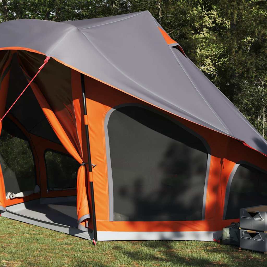 Tipi Tent met dak Grijs en Oranje 508 x 470 x 300 cm taft is nu te koop bij PeponiXL, paradijselijk wonen!