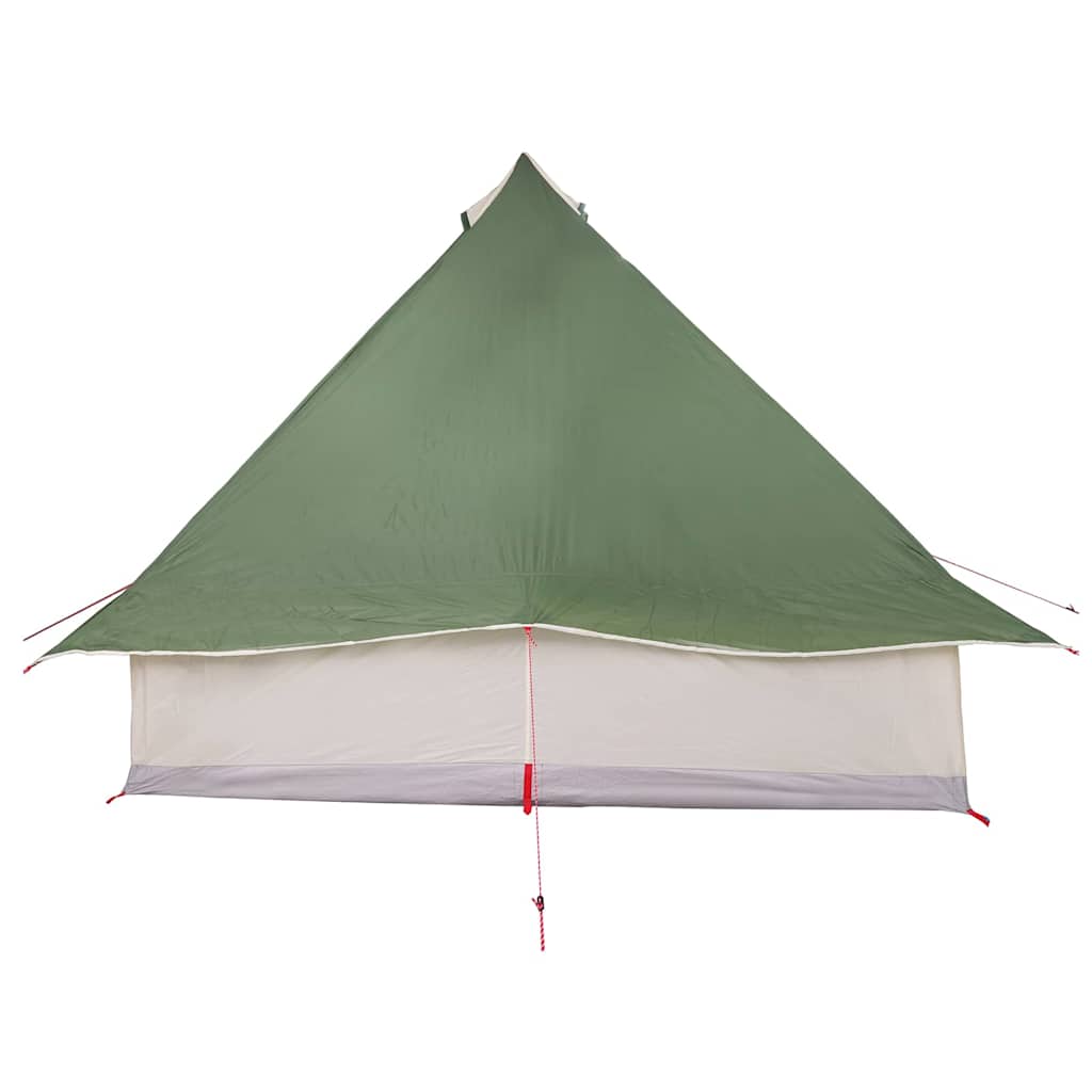 Tipi Tent met dak met opslag Groen 358 x 296 x 258 cm taft is nu te koop bij PeponiXL, paradijselijk wonen!