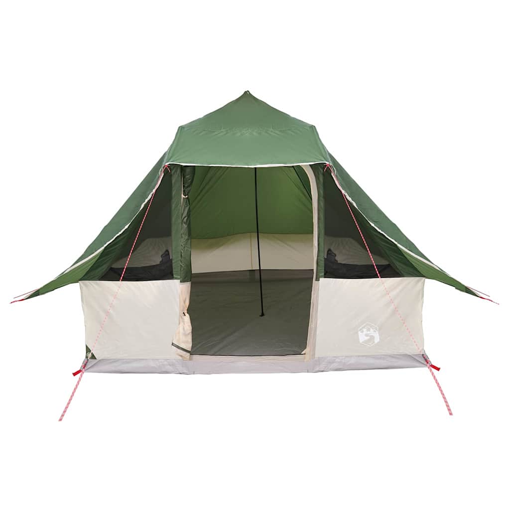 Tipi Tent met dak met opslag Groen 358 x 296 x 258 cm taft is nu te koop bij PeponiXL, paradijselijk wonen!