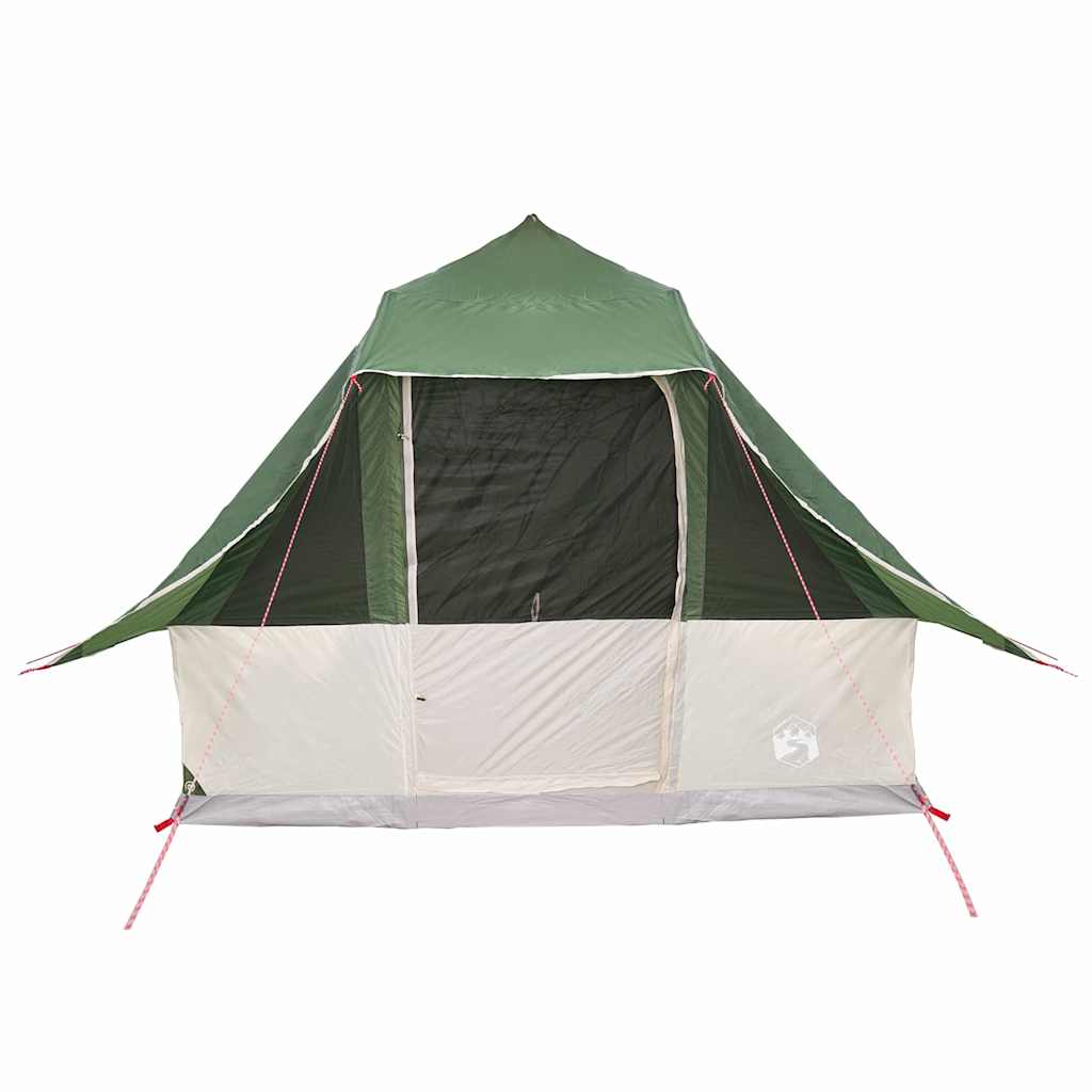 Tipi Tent met dak met opslag Groen 358 x 296 x 258 cm taft is nu te koop bij PeponiXL, paradijselijk wonen!