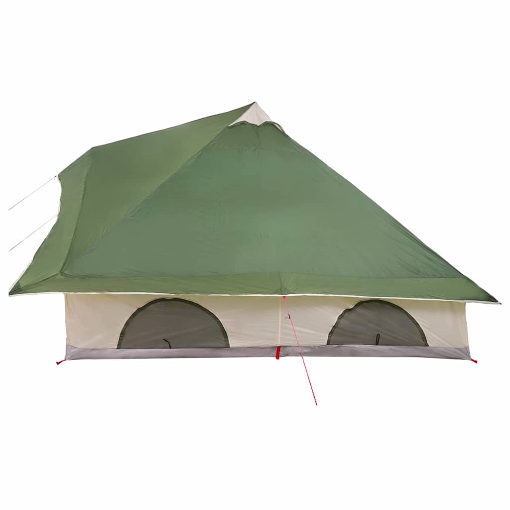 Tipi Tent met dak met opslag Groen 358 x 296 x 258 cm taft is nu te koop bij PeponiXL, paradijselijk wonen!