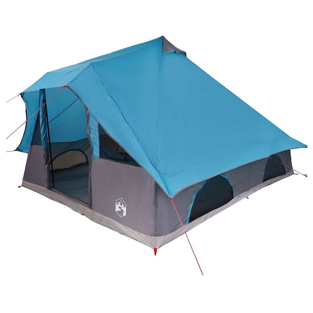 Tipi Tent met dak met opslag Blauw 358 x 296 x 258 cm taft is nu te koop bij PeponiXL, paradijselijk wonen!