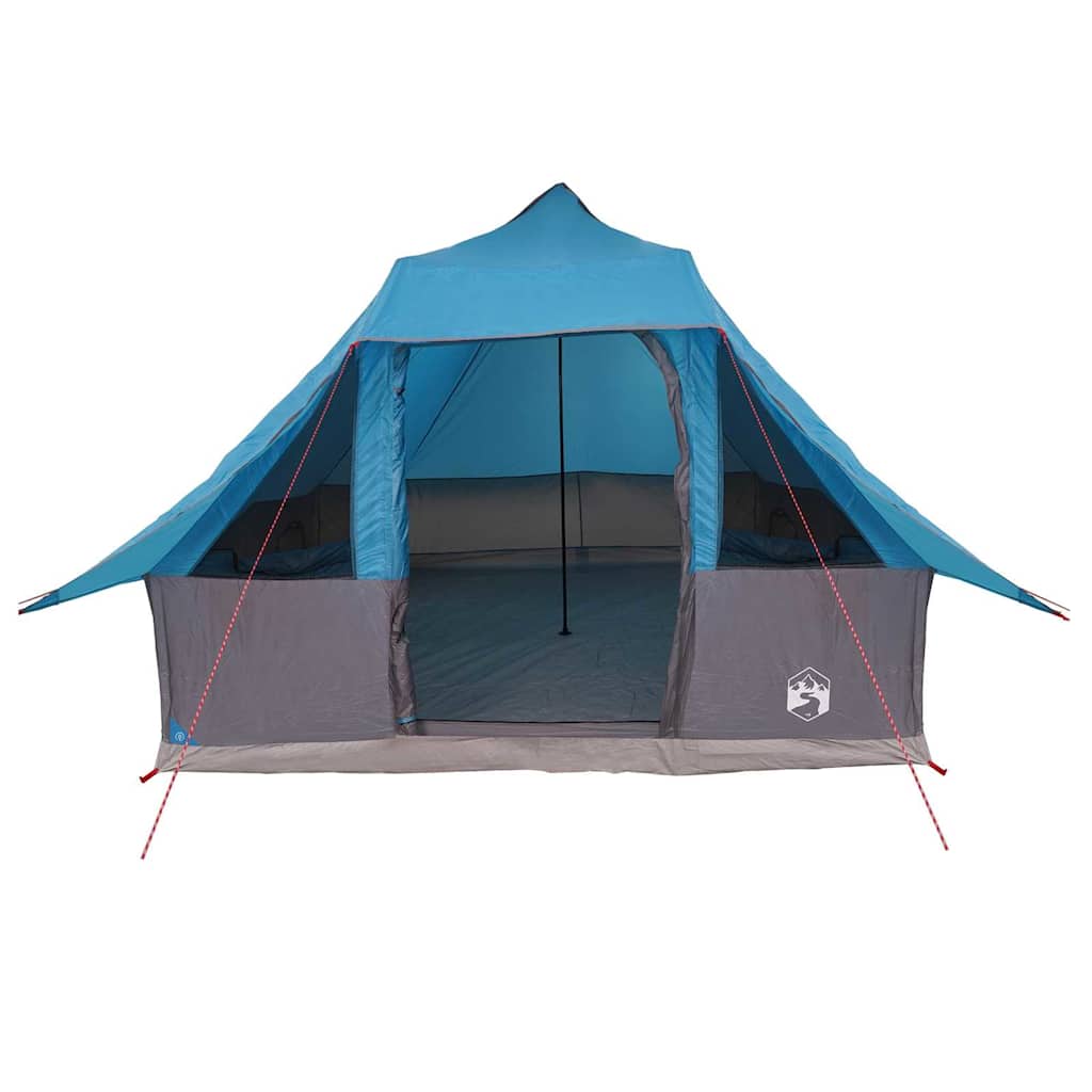 Tipi Tent met dak met opslag Blauw 358 x 296 x 258 cm taft is nu te koop bij PeponiXL, paradijselijk wonen!