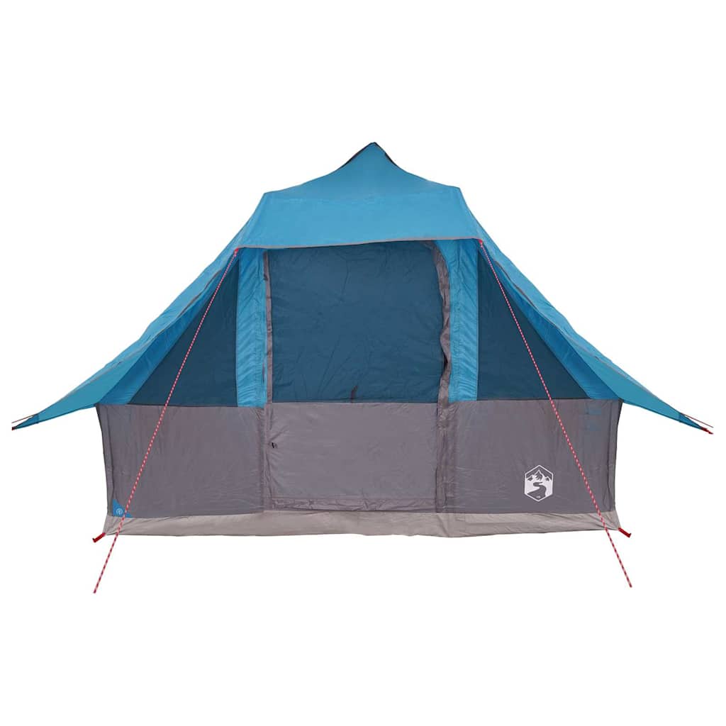 Tipi Tent met dak met opslag Blauw 358 x 296 x 258 cm taft is nu te koop bij PeponiXL, paradijselijk wonen!