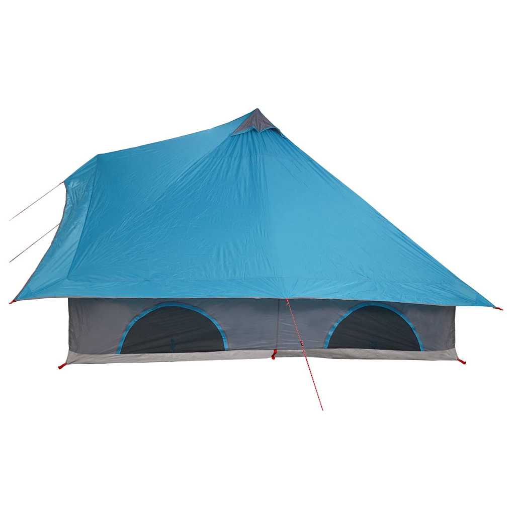 Tipi Tent met dak met opslag Blauw 358 x 296 x 258 cm taft is nu te koop bij PeponiXL, paradijselijk wonen!