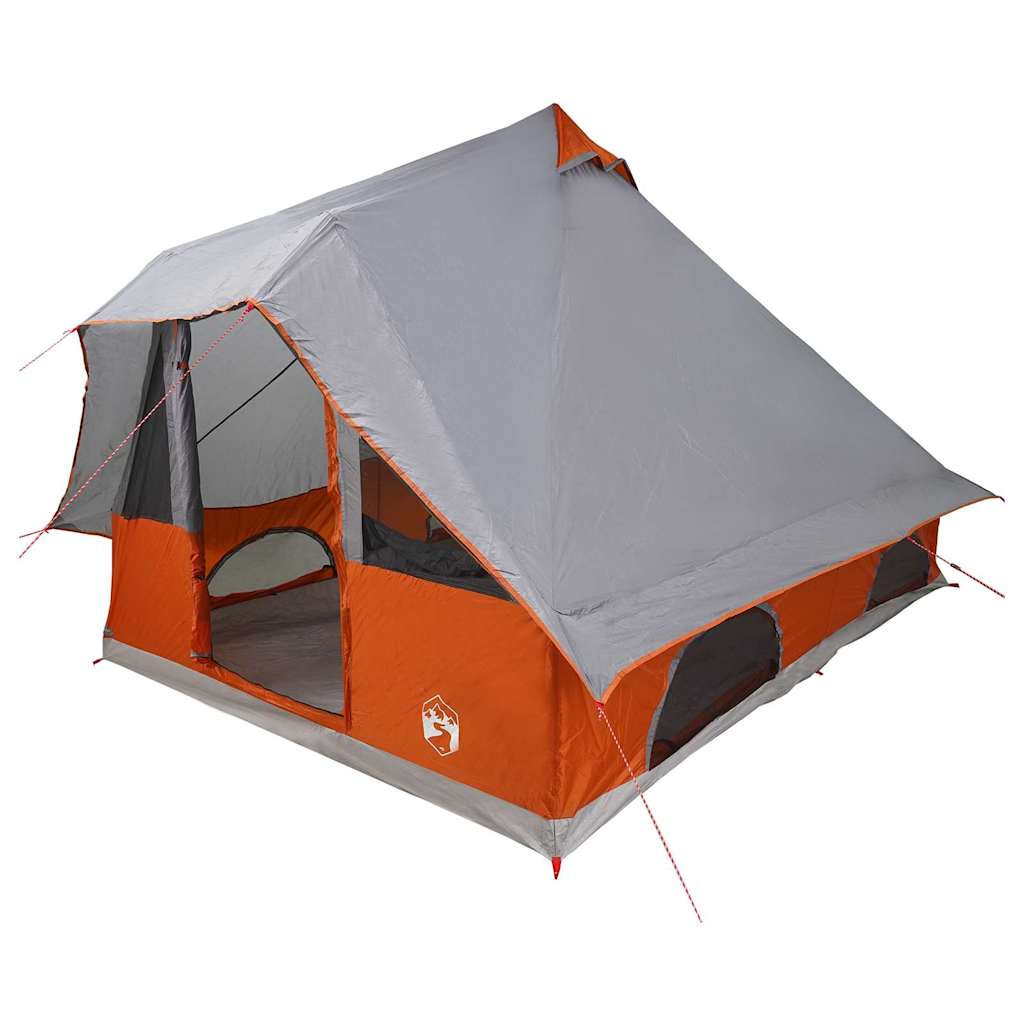 Tipi Tent met dak Grijs en Oranje 358 x 296 x 258 cm taft is nu te koop bij PeponiXL, paradijselijk wonen!