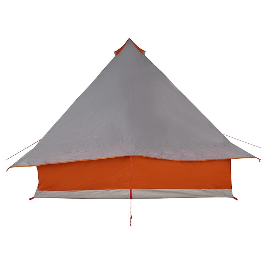Tipi Tent met dak Grijs en Oranje 358 x 296 x 258 cm taft is nu te koop bij PeponiXL, paradijselijk wonen!