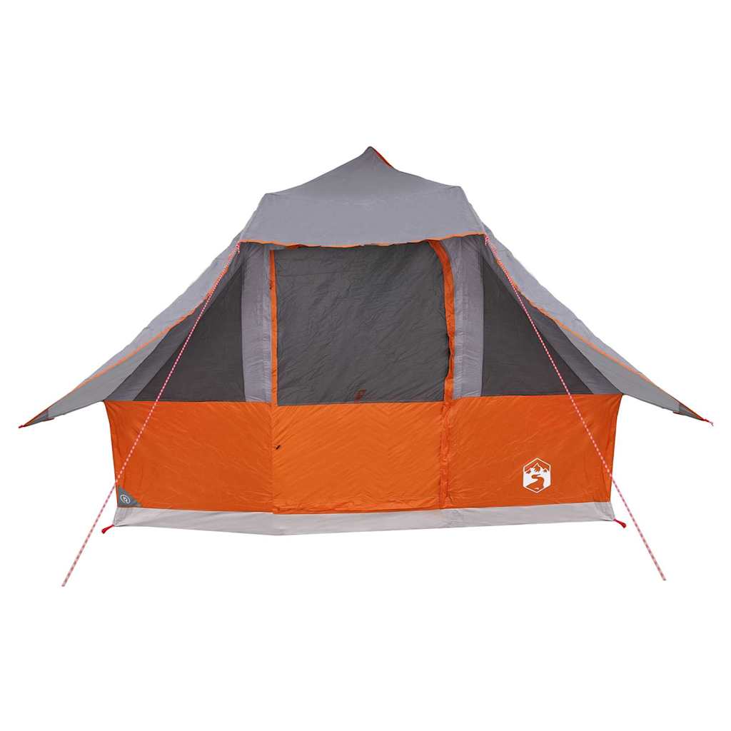 Tipi Tent met dak Grijs en Oranje 358 x 296 x 258 cm taft is nu te koop bij PeponiXL, paradijselijk wonen!