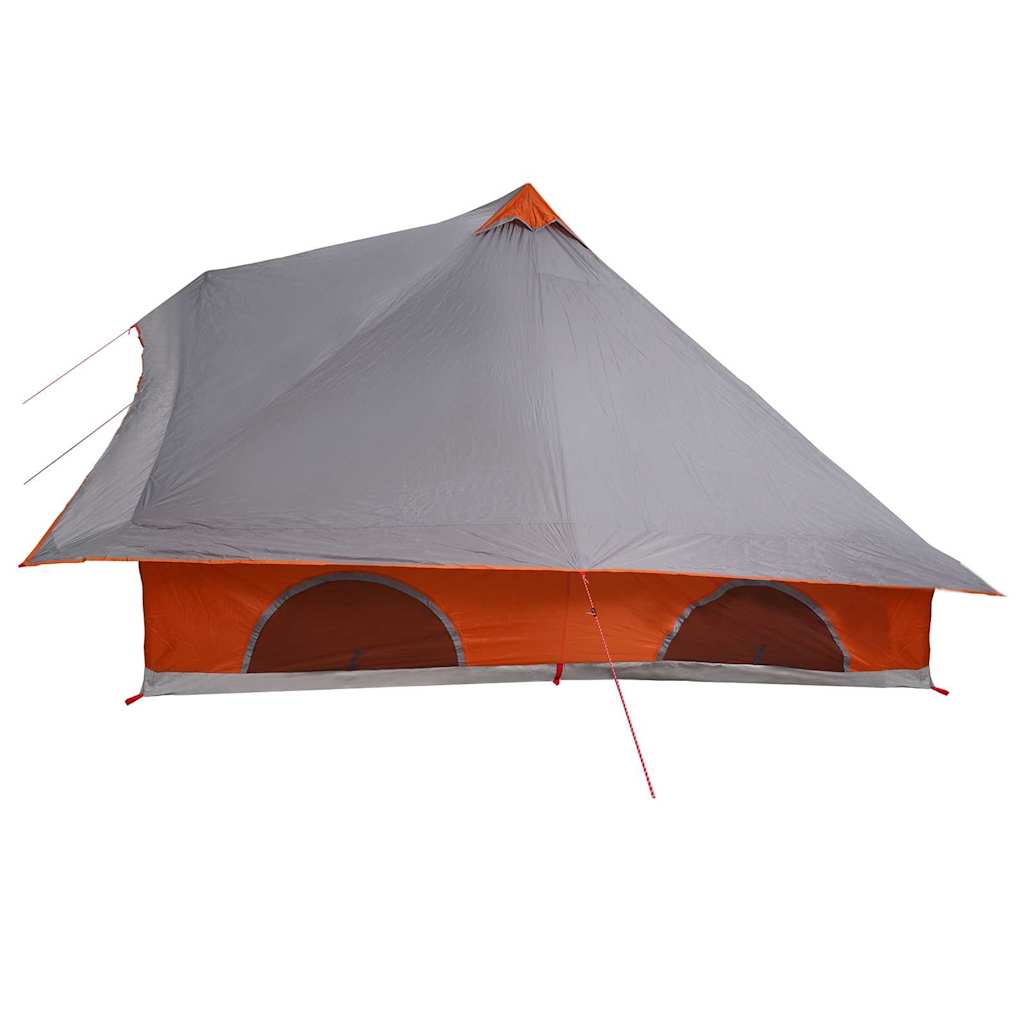 Tipi Tent met dak Grijs en Oranje 358 x 296 x 258 cm taft is nu te koop bij PeponiXL, paradijselijk wonen!