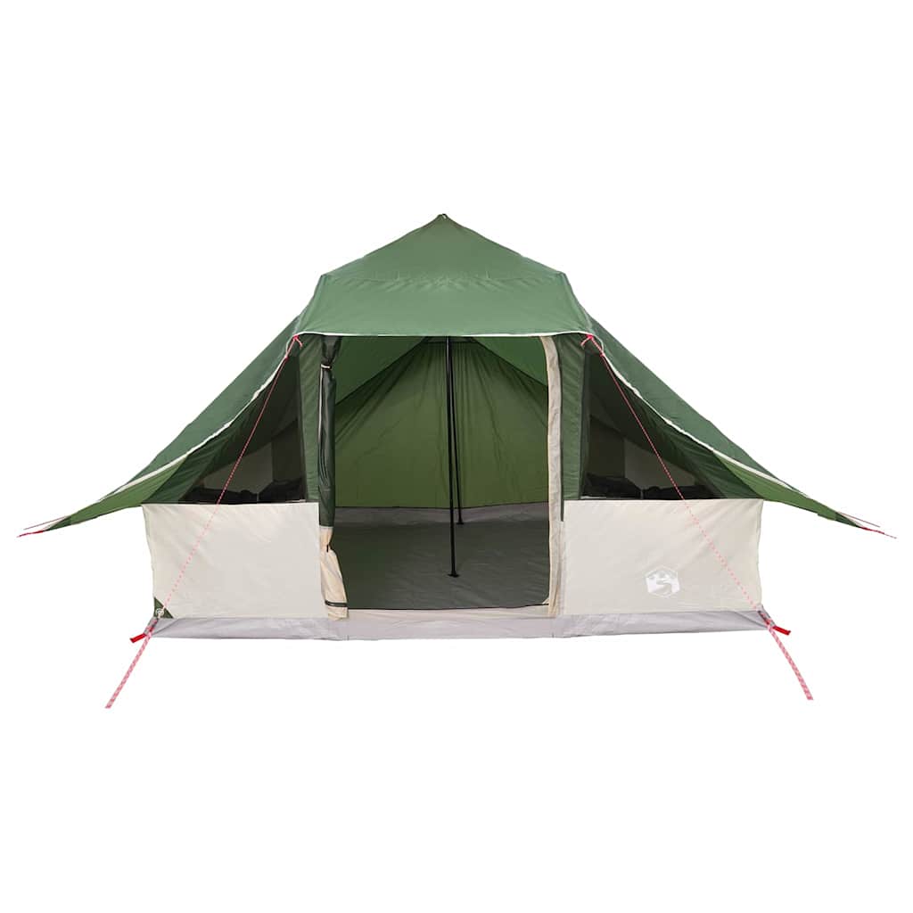 Tipi Tent met dak met opslag Groen 364 x 281 x 257 cm taft is nu te koop bij PeponiXL, paradijselijk wonen!
