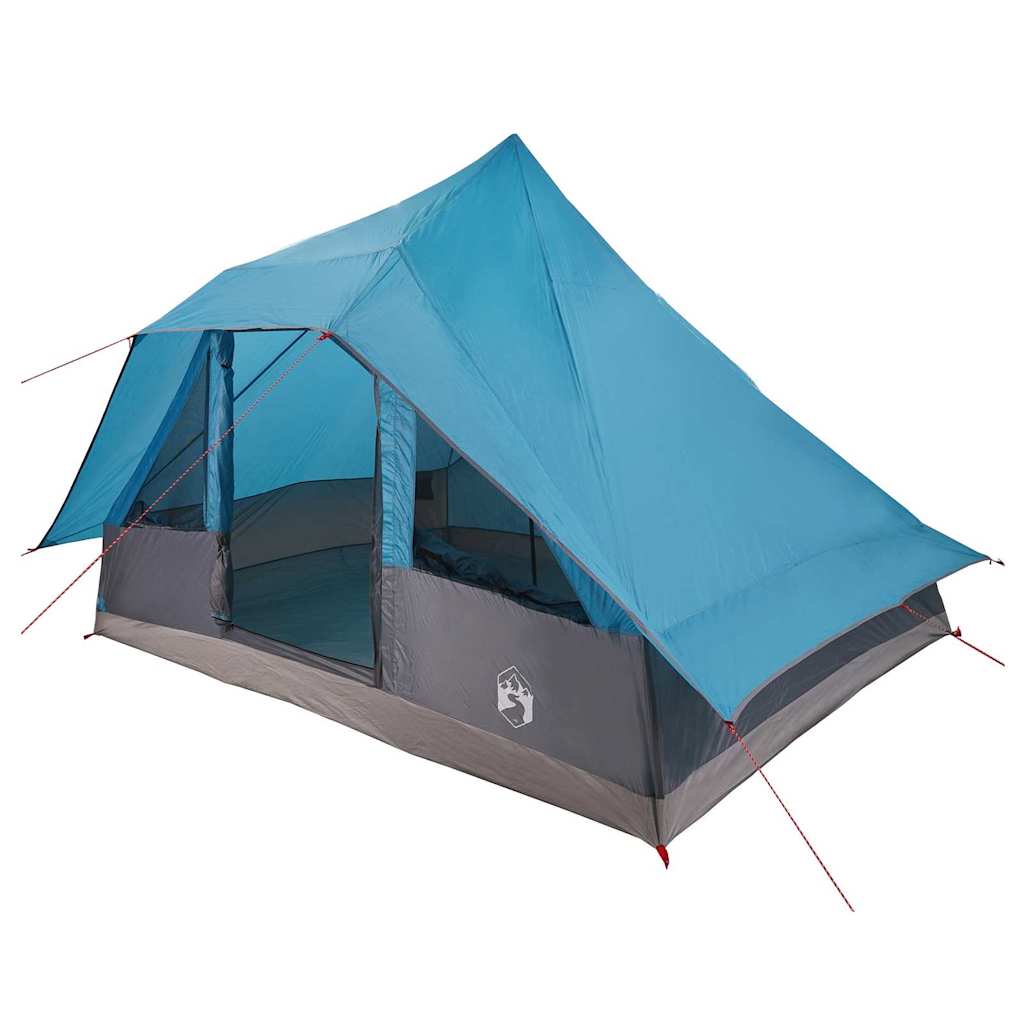 Tipi Tent met dak met opslag Blauw 364 x 281 x 257 cm taft is nu te koop bij PeponiXL, paradijselijk wonen!