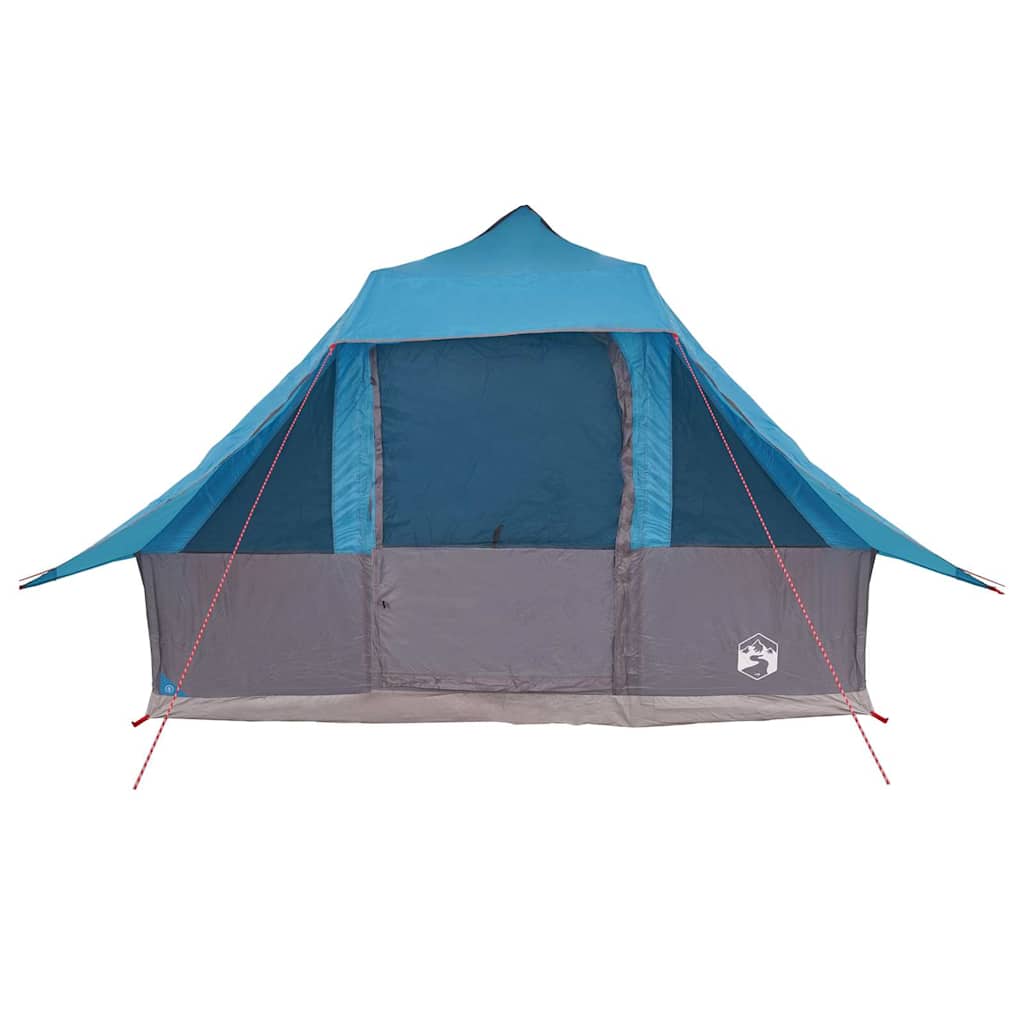 Tipi Tent met dak met opslag Blauw 364 x 281 x 257 cm taft is nu te koop bij PeponiXL, paradijselijk wonen!
